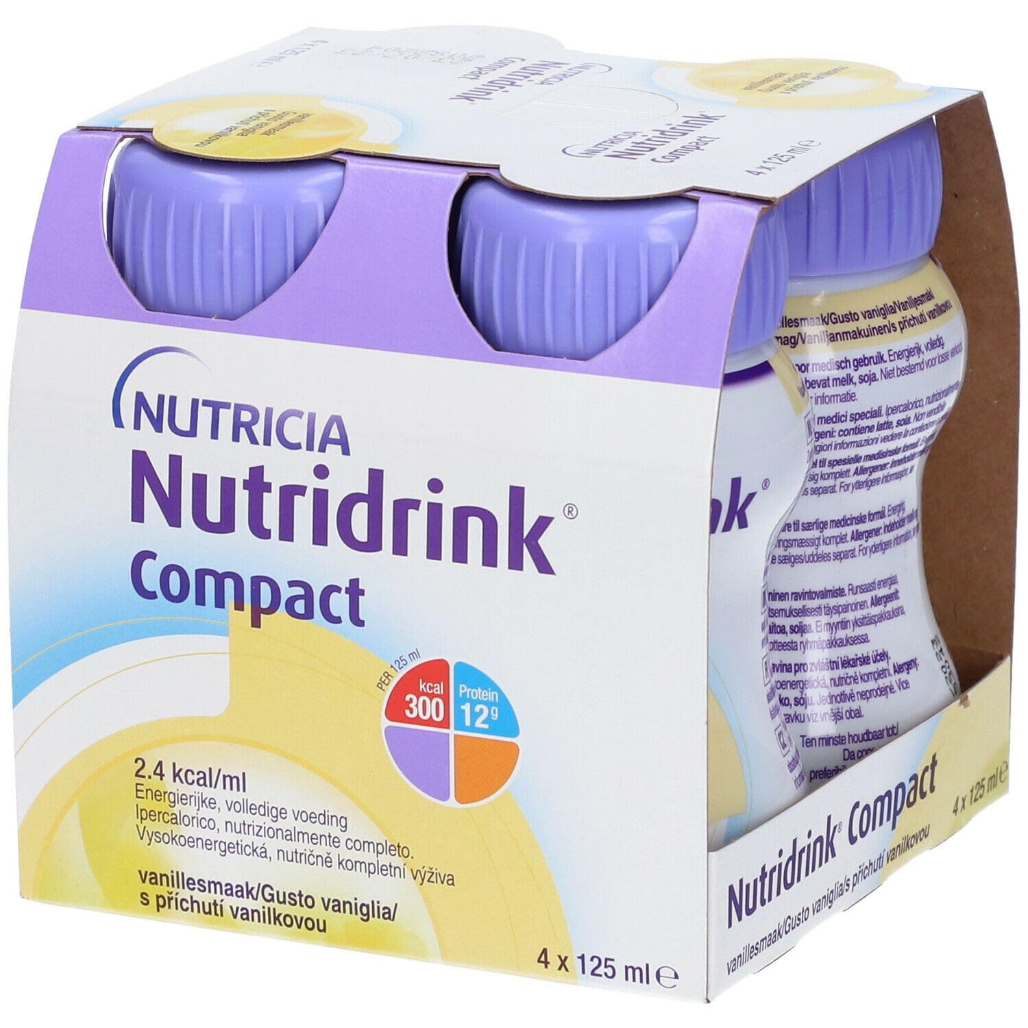 NutriciaNutridrink Compact Food Supplement Taste Vanilla 4x125ml