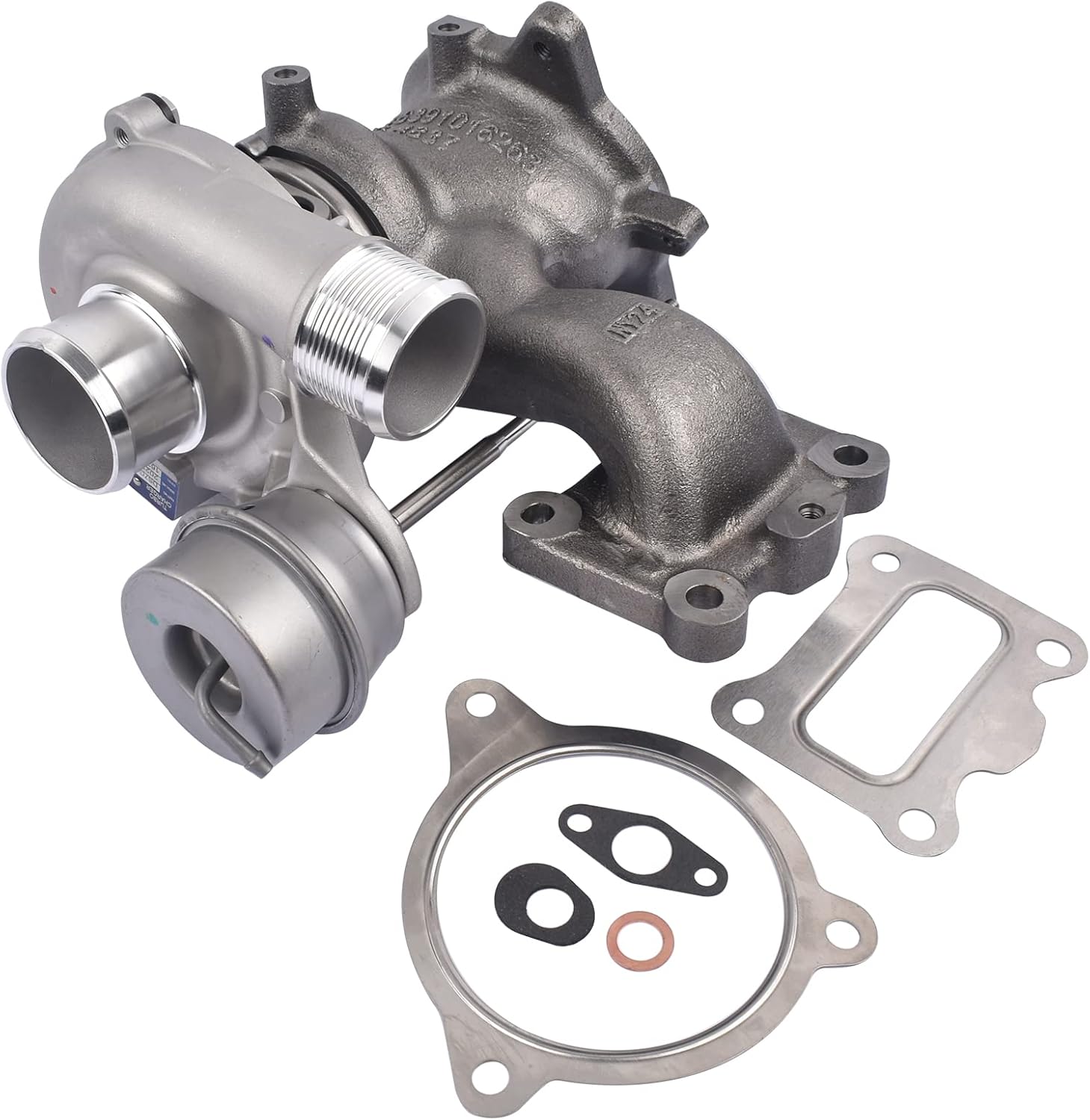 1639-970-0003 Turbo Turbocharger with Wastegate Actuator & Gasket, Replacement for Ford Fusion 2014-2020, Escape 2017-2019, 1.5L Turbocharged, OE# F1FZ-6K682-D F1FZ-6K683-D F1FZ6K682D