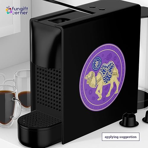 Miniatura 8 de Flujo de efectivo de camello amuleto Feng Shui, símbolo de Feng Shui para riqueza y suerte empresarial, juego de 5 calcomanías decorativas, 4.3