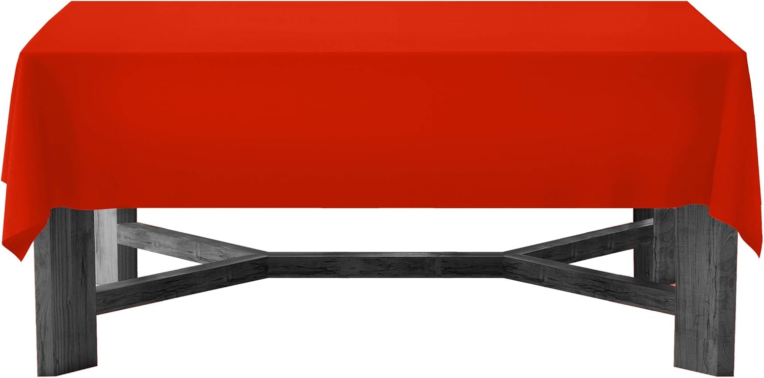 Party Essentials Heavy Duty Plastic Table Cover Available in 44 Colors, 54" x 108", Royal Blue : Everything Else