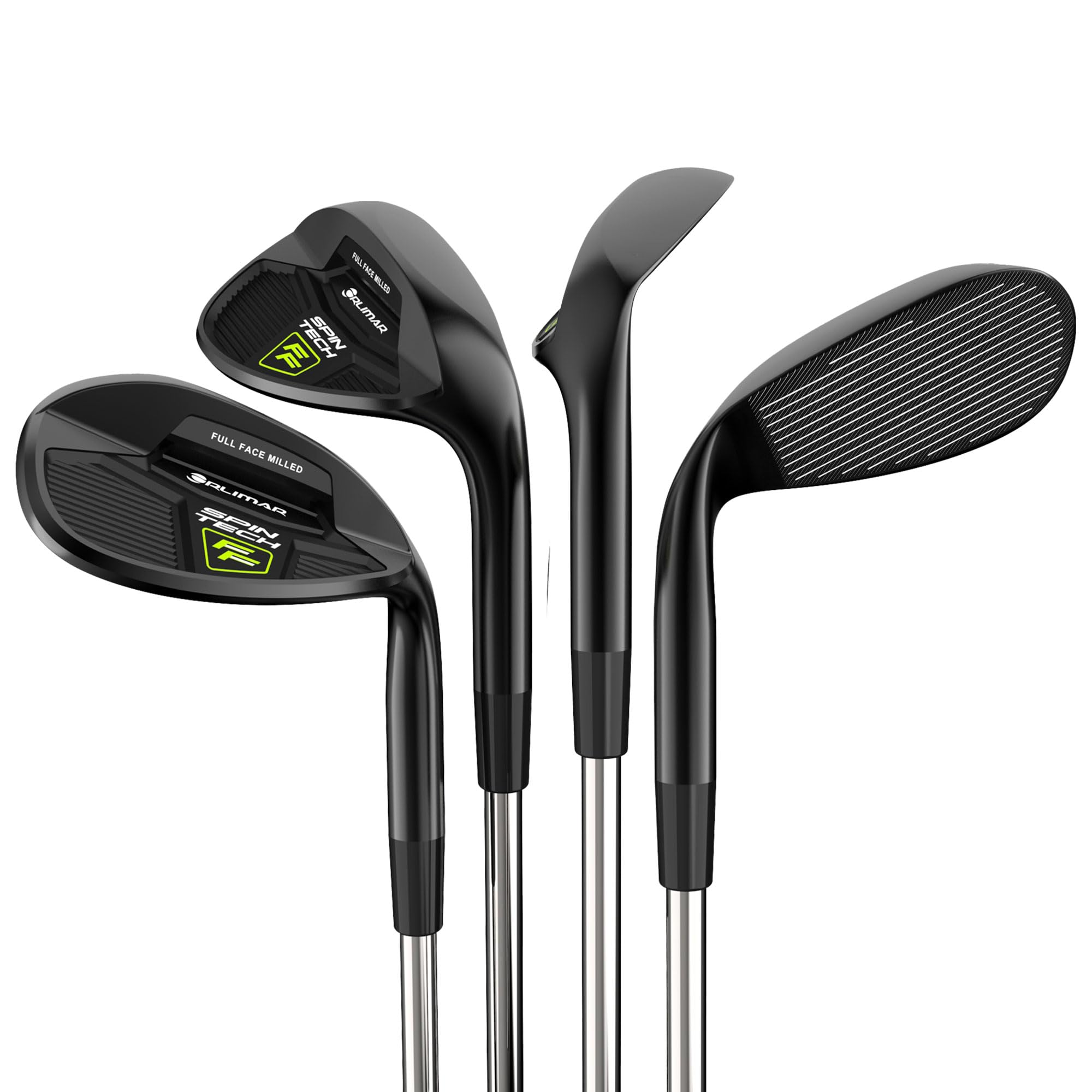 Orlimar Spin Tech Golfkeile für Herren | Einzigartiger Look, außergewöhnliche Rotation, Verbesserung des Spiels mit niedrigem Rückprall, 52, 56, 60, 64 Grad, für Rechts-/Linkshänder