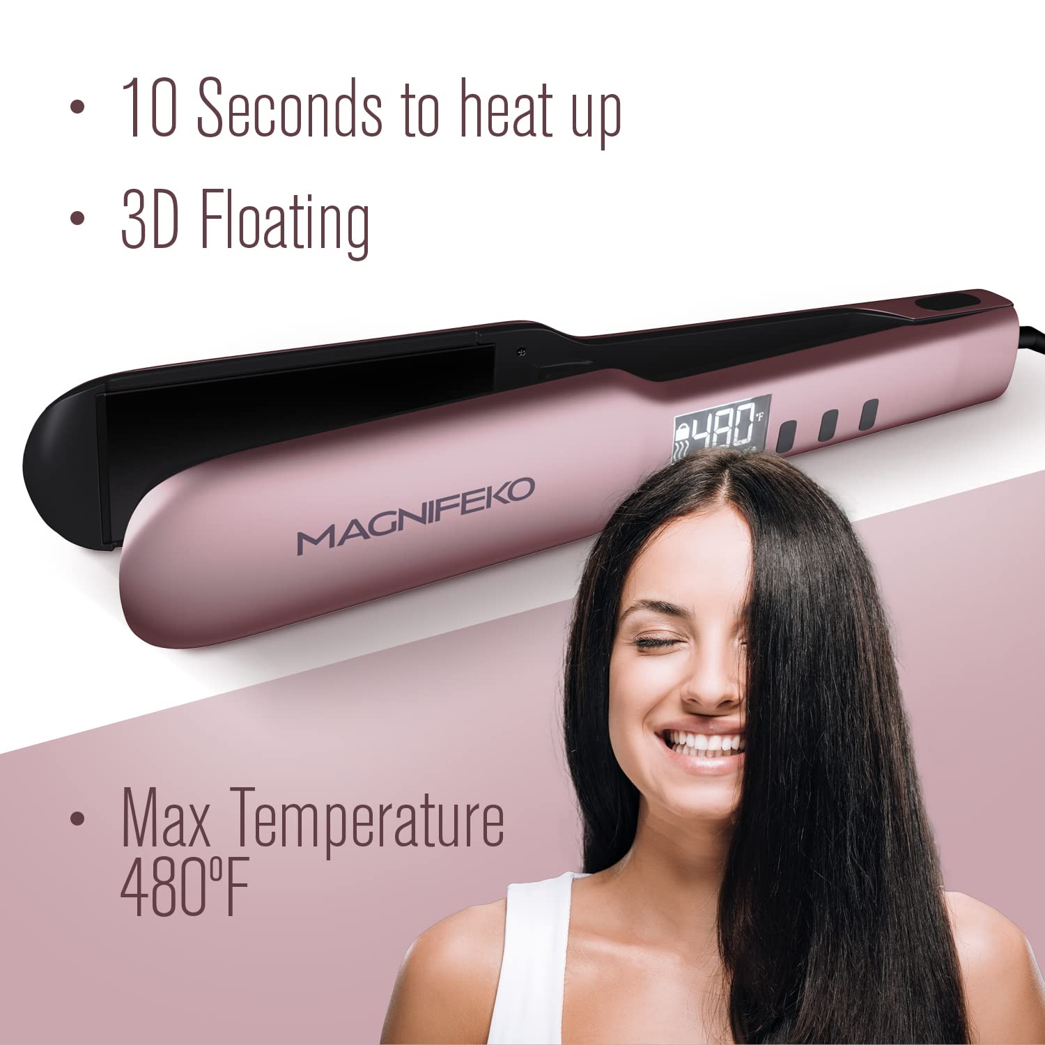 Amazon.com : Professional Flat Iron - Hair Straightener Wide Plate