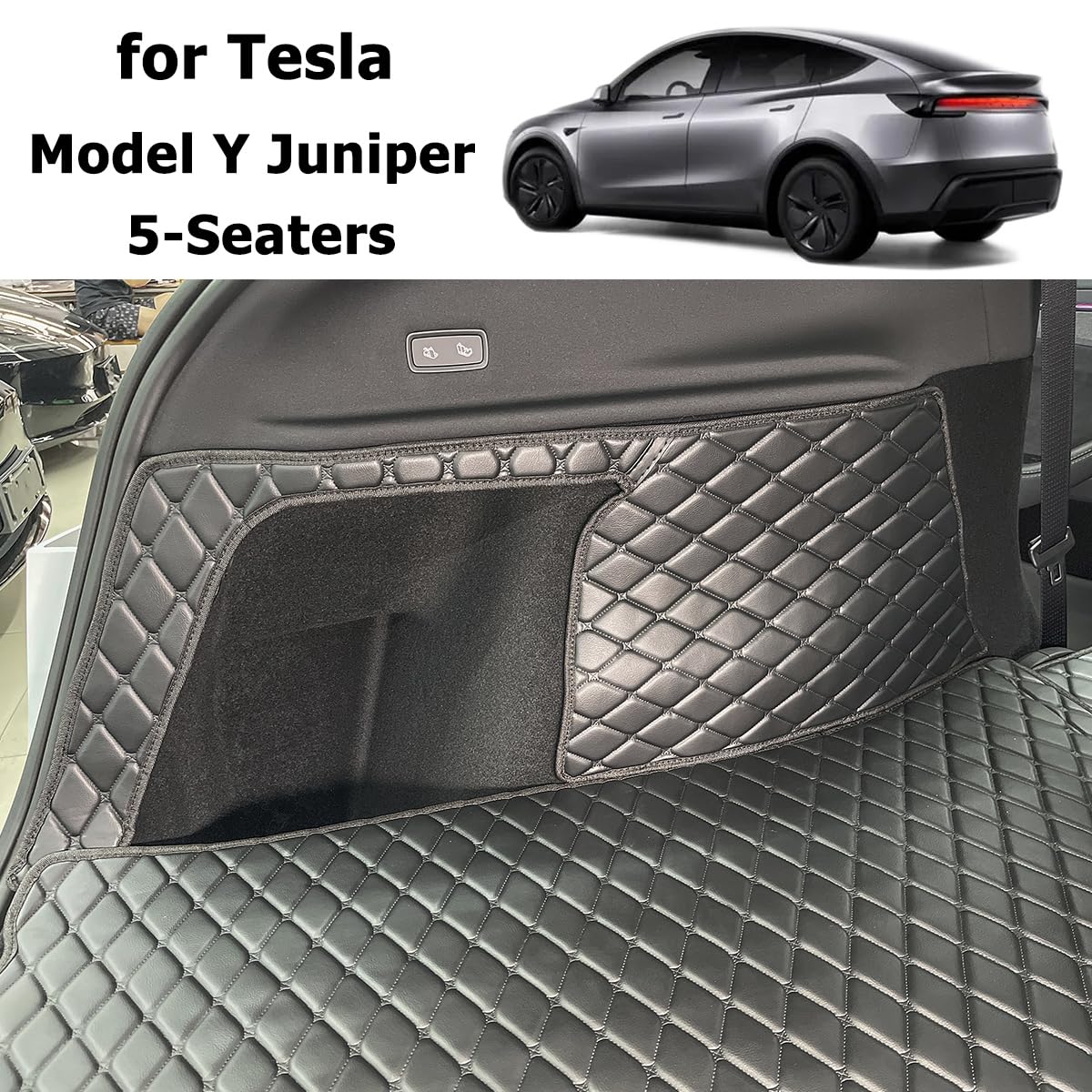Kofferraumwanne für Tesla Model Y Juniper 2025-2026 (5-Sitzer) | Kofferraummatte Kofferraumabdeckung