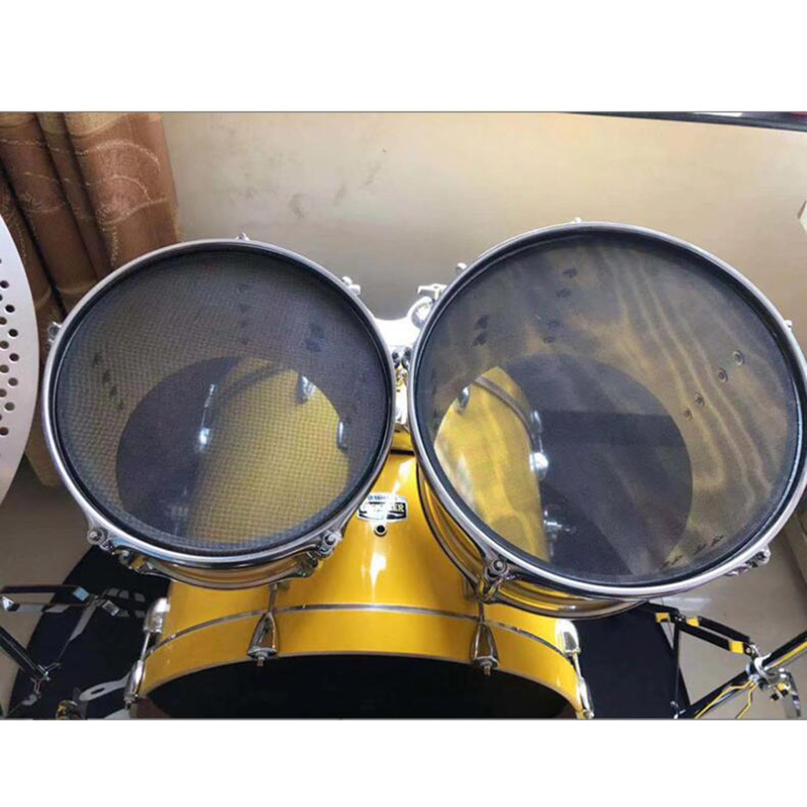 5 Pelli per Batteria, Pelli per Batteria Portatili, Pelli a Doppia Rete, Resistenti E Pratiche, Parti di Percussione, Pelli per Batteria Professionali, 10 12 14 16 22 Pollici