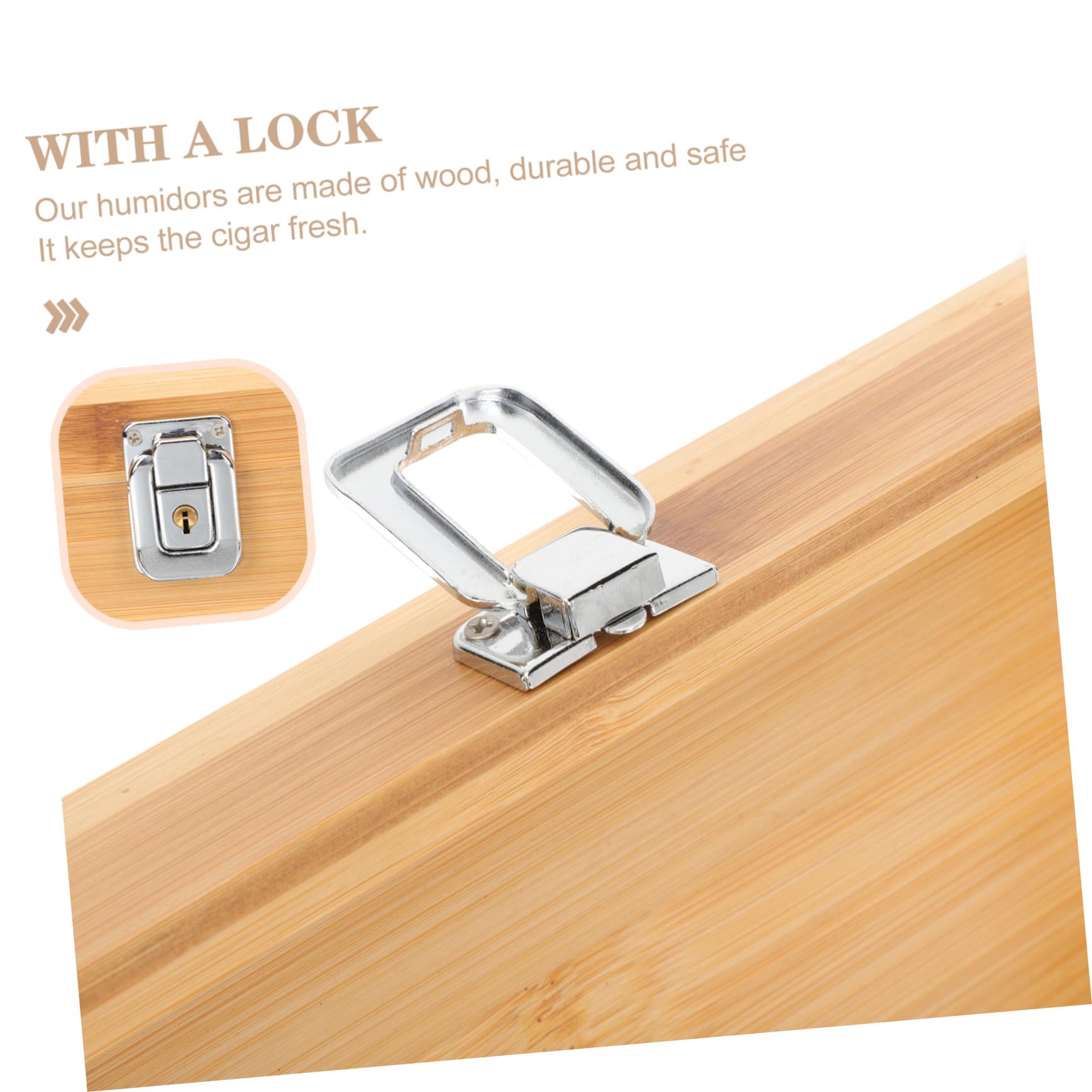 PACKOVE Custodia Porta Sigari da Viaggio in Legno Resistente e Multifunzionale Design Moderno Semplice per Conservare e Proteggere i Tuoi Sigari Ovunque