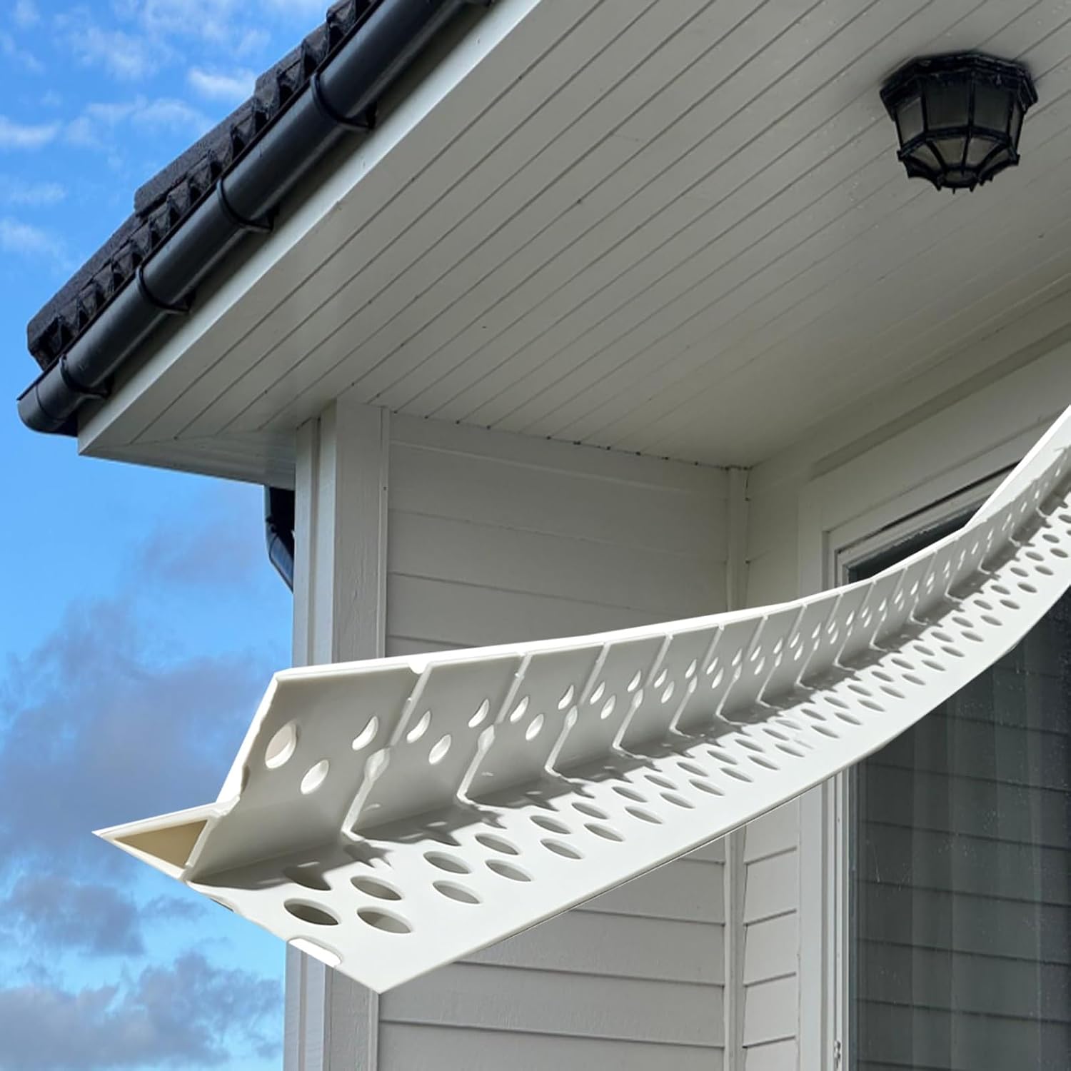 Heavy-Duty Roof Nosing for Residential & Commercial Use, 1.7CM Wide x 6M Long (19.7FT) - Durable Waterproof Edge Trim, Weather-Resistant Roofing Accessory