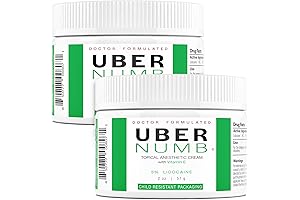 Uber Numb 5% Lidocaine Max Strength Topical Numbing Cream