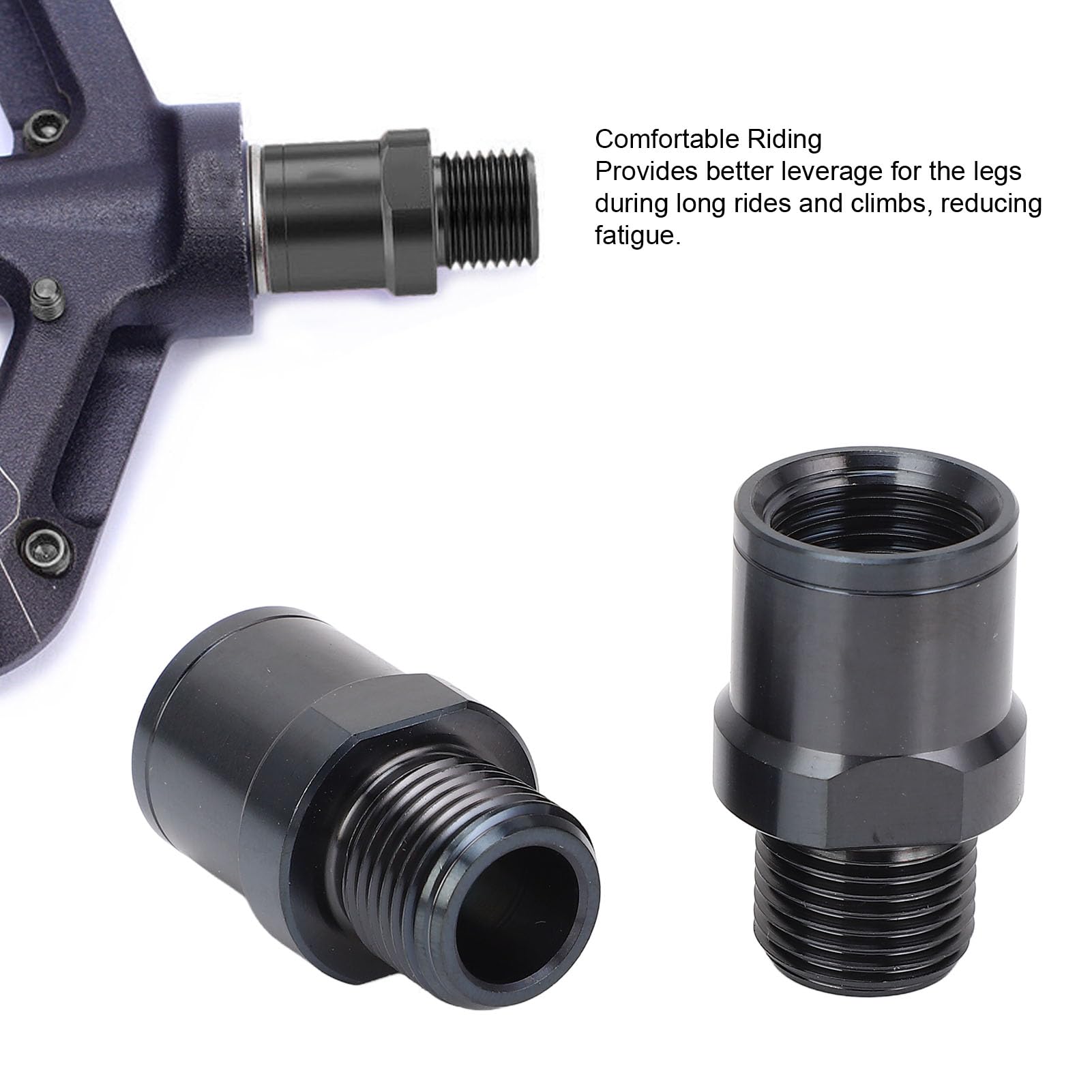 Extensores de Pedal, 2 Piezas Extensión de Pedal de Aleación de Titanio de 20 mm para Bicicleta