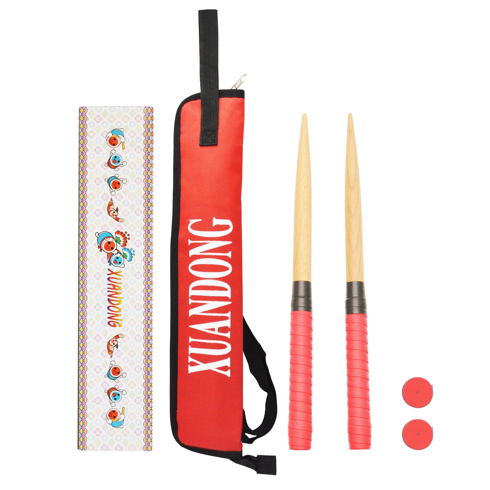 Amazon.co.jp: XUANDONG 適用太鼓の達人 マイバチ 太鼓バチ&収納ケース 