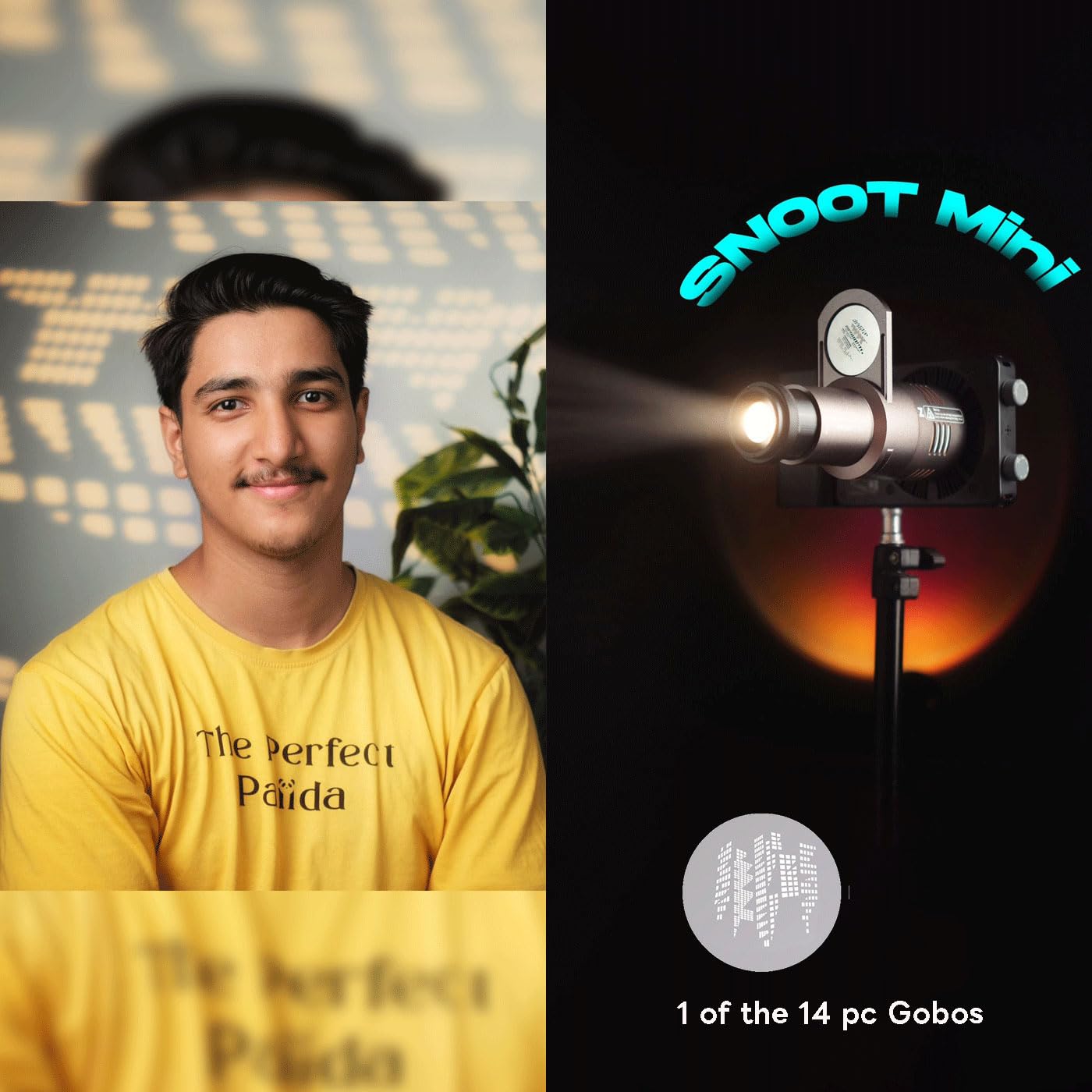 DF DIGITALFOTO Mini Snoot Ottico, Mini Attacco di Proiezione Snoot con Supporto Zhiyun/Smallrig,19 Gobo, Telaio Magnetico Gobo,Compatibile con ZHIYUN CINEPEER CX100, SmallRig RC60B, COLBOR Wonder W100