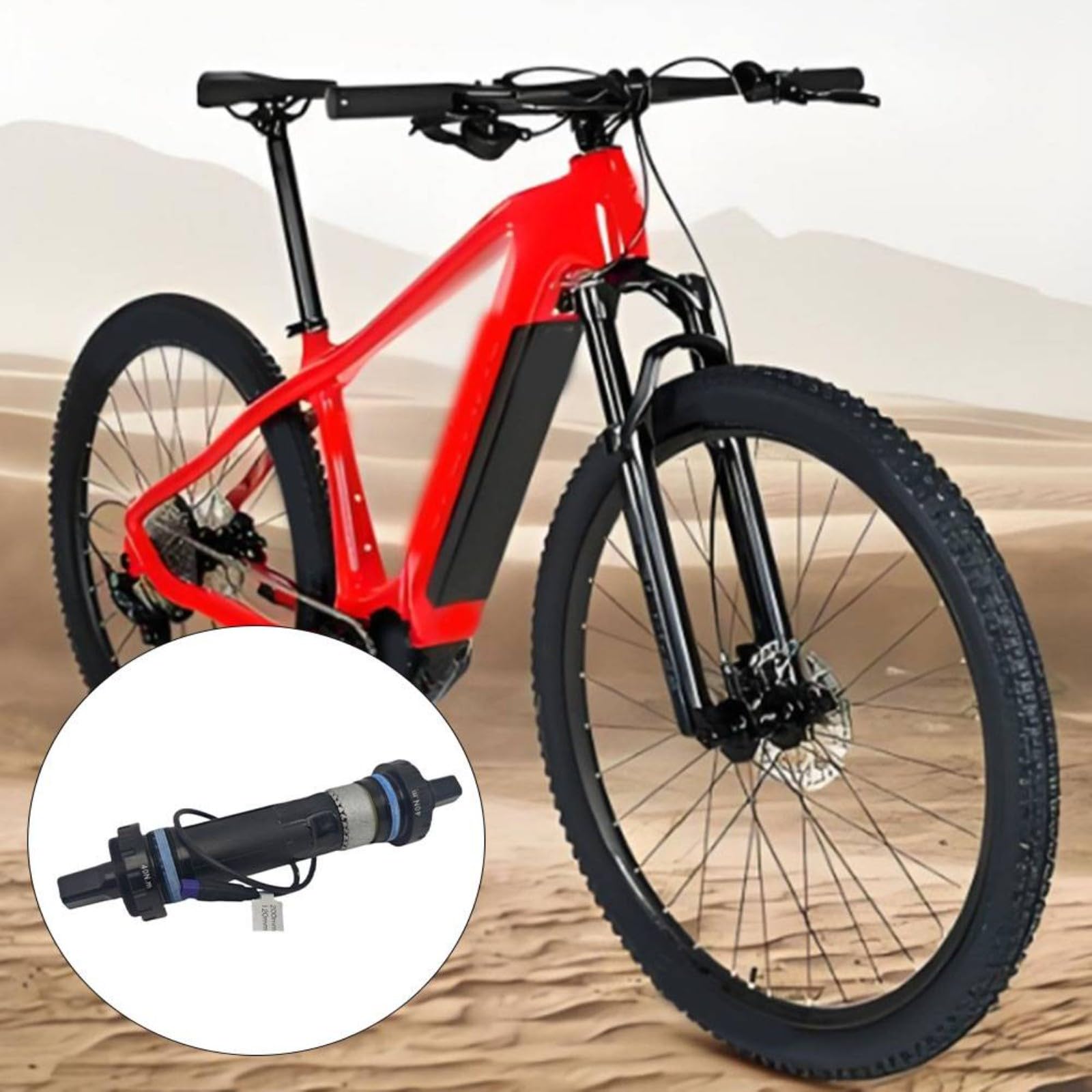 Für BAFANG Drehmomentsensor Ersatz SR PA261 Center PartEbike Drehmomentarm 200 mm Elektrofahrrad Tretlager SensorFat Bike Drehmomentzentrale Komponente Stahl Fahrradantriebssensor 120 mm