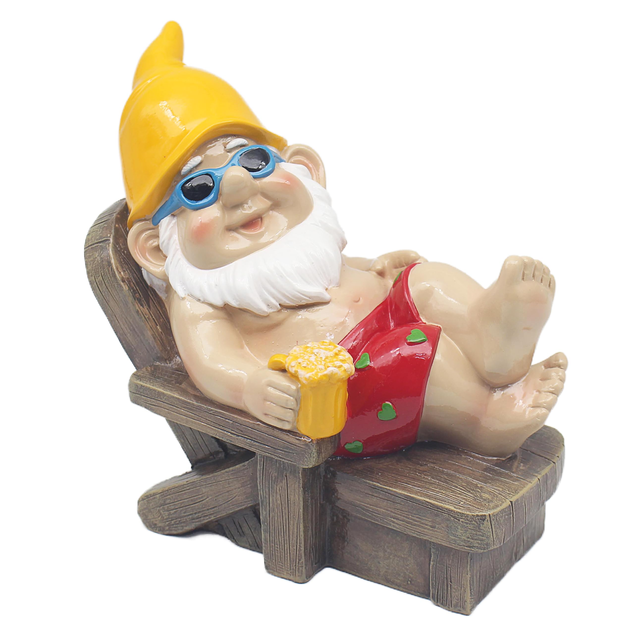 Lesser & Pavey Naughty Gnome Sunbather Behaving Badly Decor Figurine 8Cm