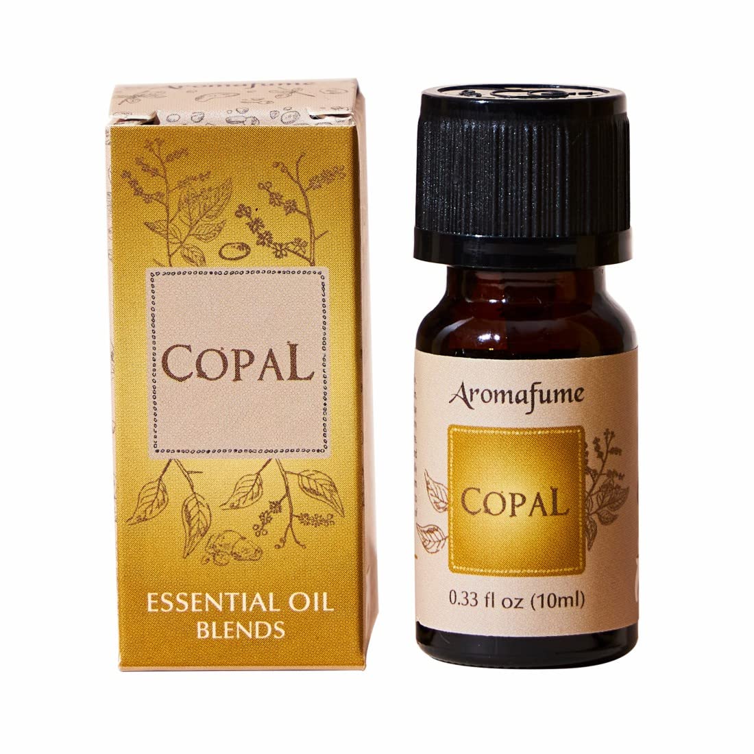Copal Resin Essential Oil Diffuser Blend 10ml by Aromafume | Protium Copal (Burseraceae) Extract | Native to Mexico | Deepened relaxation & an ambience for rituals | Charged with Pure Resins