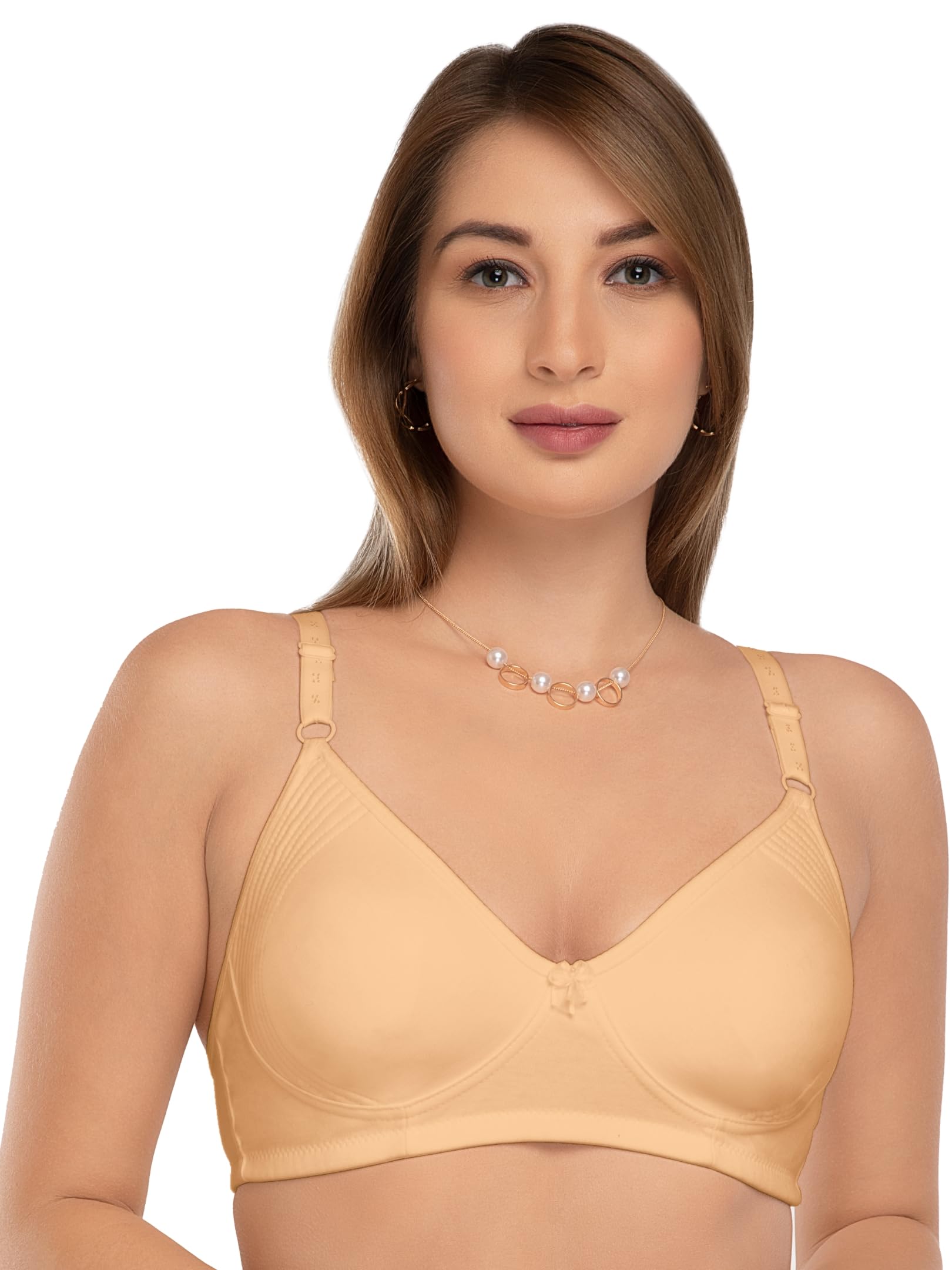 daisy dee Women's Cotton Lightly Padded Wirefree Full Coverage Everyday Bra - NSMPSMTH-picture-12