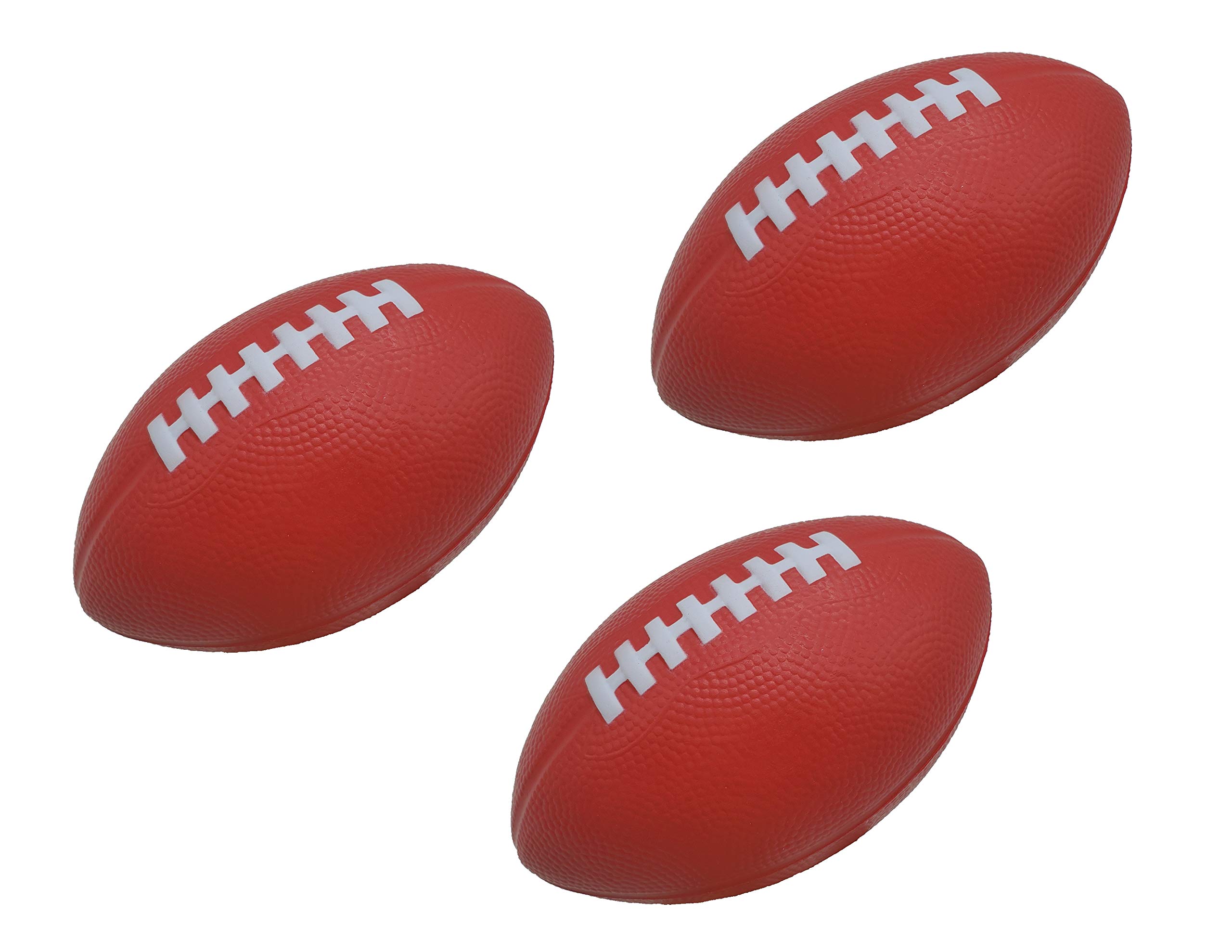 LMC ProductsFoam Football - 7.25” Kids Football - Soft, Small Footballs for Kids – Toddler Mini Football 3 Pack