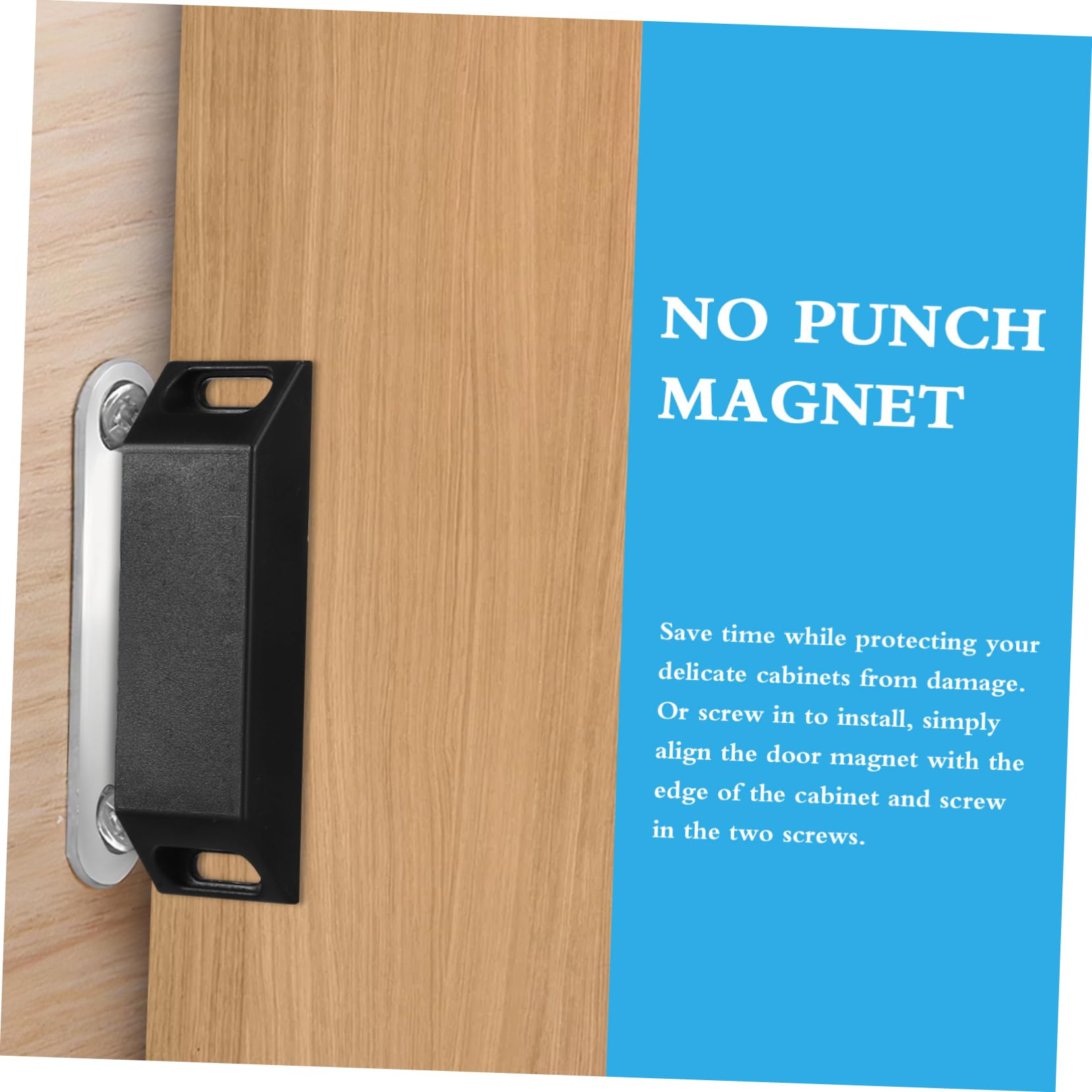 HOMSFOU 30stücke Selbstklebende Magnet Türschließer Für Schranktüren Starke Magnetverschluss Für Und Kleiderschrank Kein Bohren Erforderlich Und Langlebig