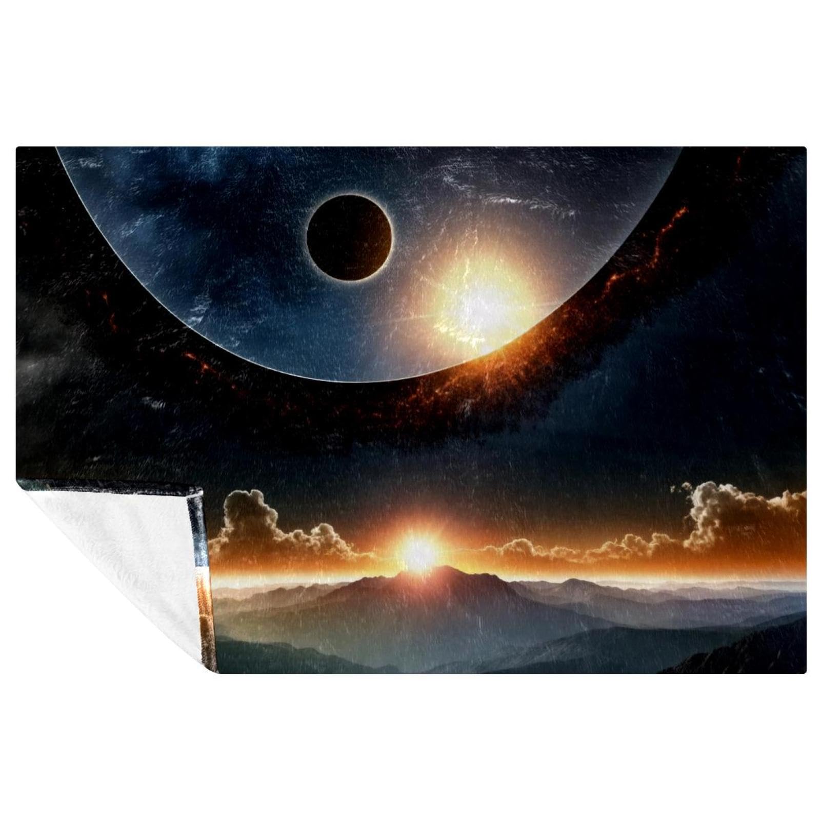 Couverture imprimée solaire douce et chaude au tissage spectaculaire
