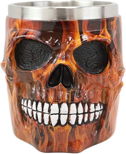 Vista 16 de Ebros El Diablo Inferno Infierno Fuego Calavera Rostro Beverage Beverage Serveware Osario Macabra Halloween Decorativo Acento Decorativo