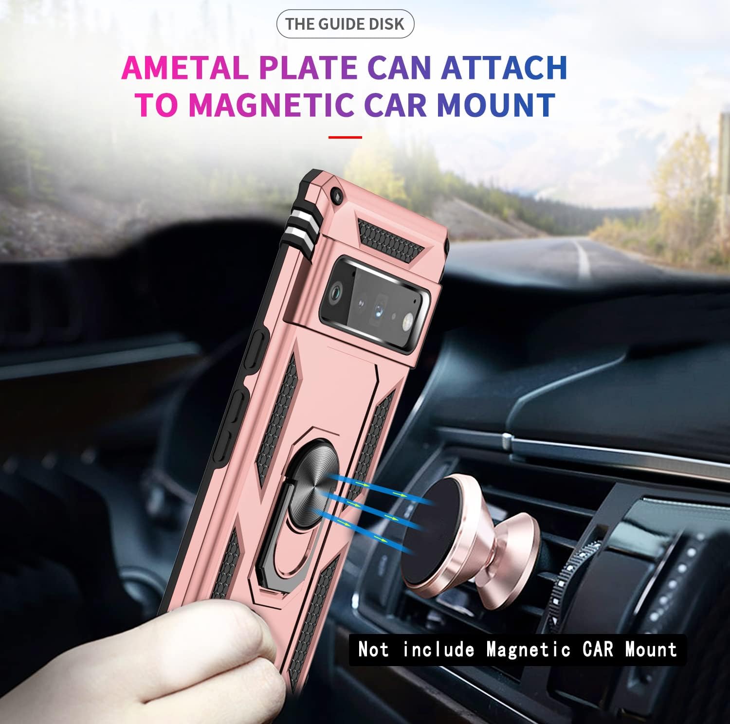 LeYi Compatible for Samsung A32 Case, Galaxy A32 Case with 2PCS Tempered Screen Protectors, Glitter Quicksand Phone Case, Gradient Teal/Purple (Rose Gold)