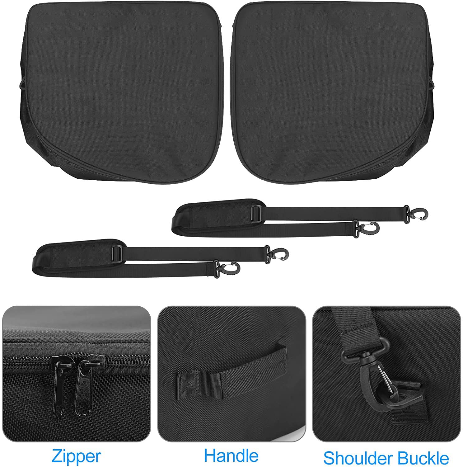 PACEWALKER Sacs de Voiture 2 pièces,Rangement Coffre Avant de Voiture pour 2017-2023 Tesla Model 3,Organisateur de Coffre Avant,Sac de Rangement Isotherme, Facile à Transporter
