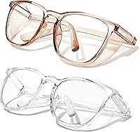 Vista 6 de Gafas de Seguridad Antiempañantes Gafas Protectoras Z87.1 Bloqueo de Luz Azul Antipolvo Protección UV Gafas para Hombres Mujeres (Black001)