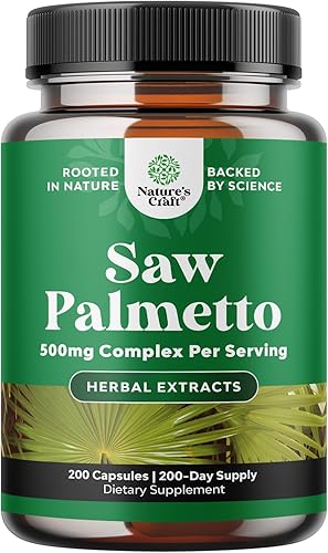 Extracto de Saw Palmetto de Fuerza Extra - Complejo Herbal Avanzado para la Salud del Cabello y Soporte Urinario con Esteroles Vegetales y