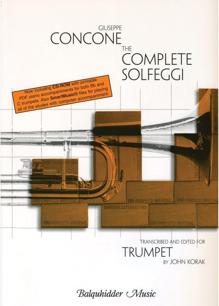 Carl Fischer Concone-Complete Solfeggi for Trumpet