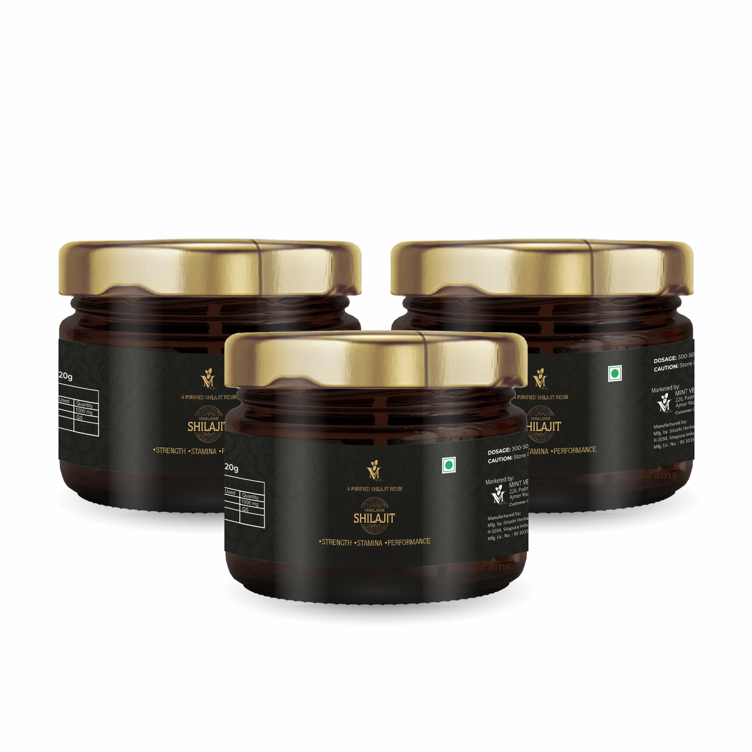 Mint veda 100% Pure Himalayan Original Shilajeet Resin | Natural Shilajit For Men And Women | Best Supplement For Gym