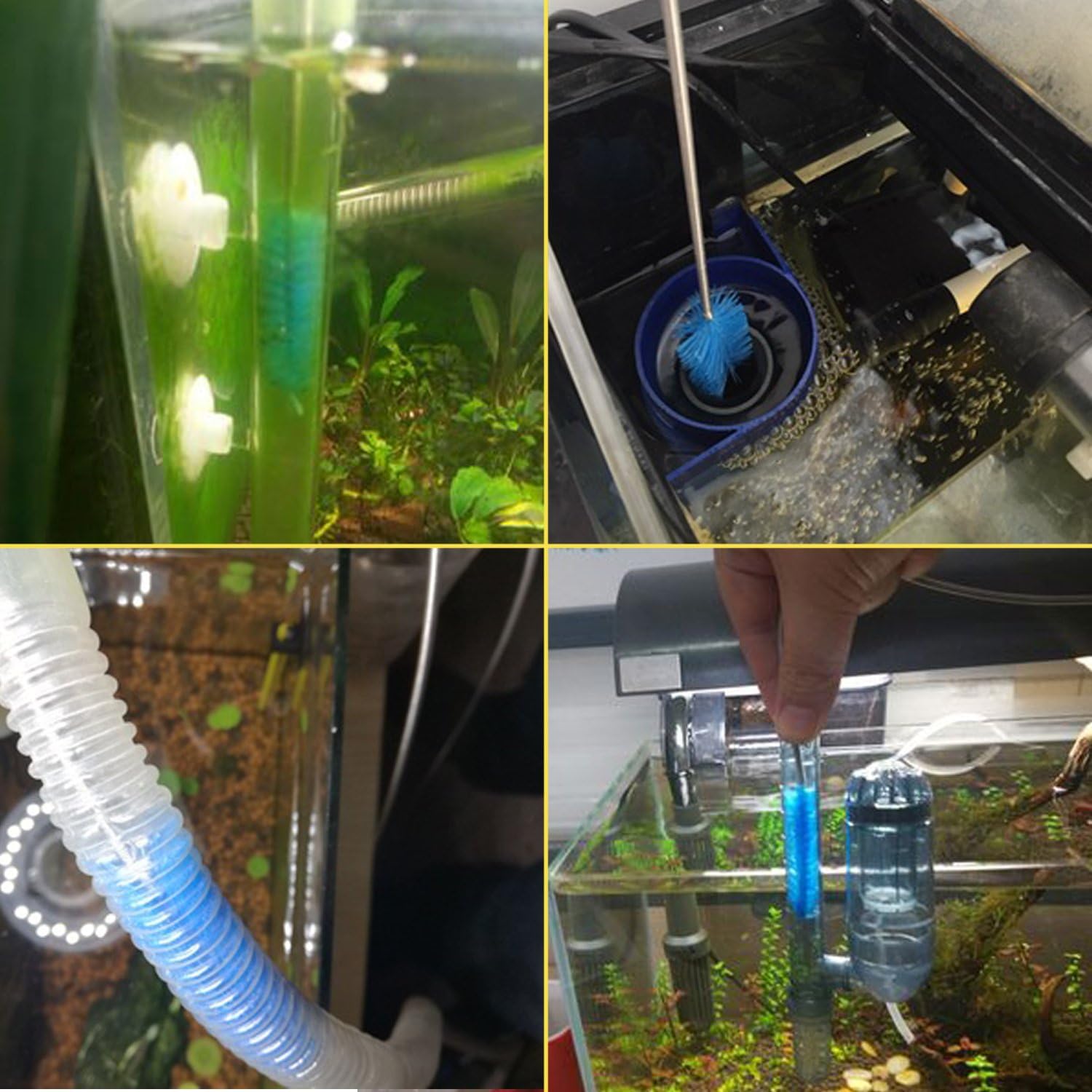 Diámetro del cepillo: 15 mm, 19 mm, cepillo de limpieza de tubo CPAP, adecuado para la mayoría de tipos de manguera CPAP (azul)