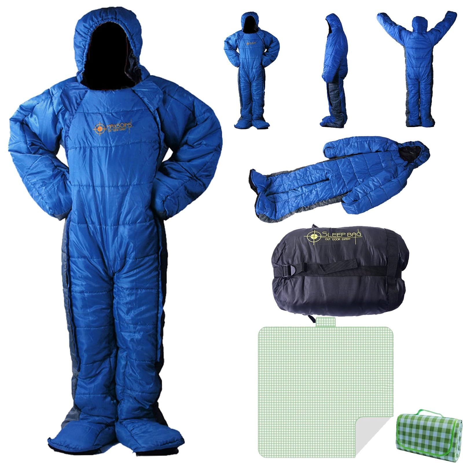 Amazon.co.jp: 着る寝袋 モモンガ 歩ける動ける寝袋 冬用シュラフ 超