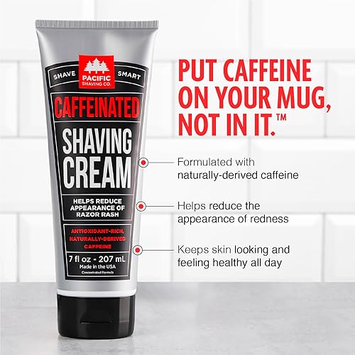 Miniatura 2 de Pacific Shaving Company Crema de afeitar con cafeína ayuda a reducir la apariencia de enrojecimiento con ingredientes naturales seguros y derivados