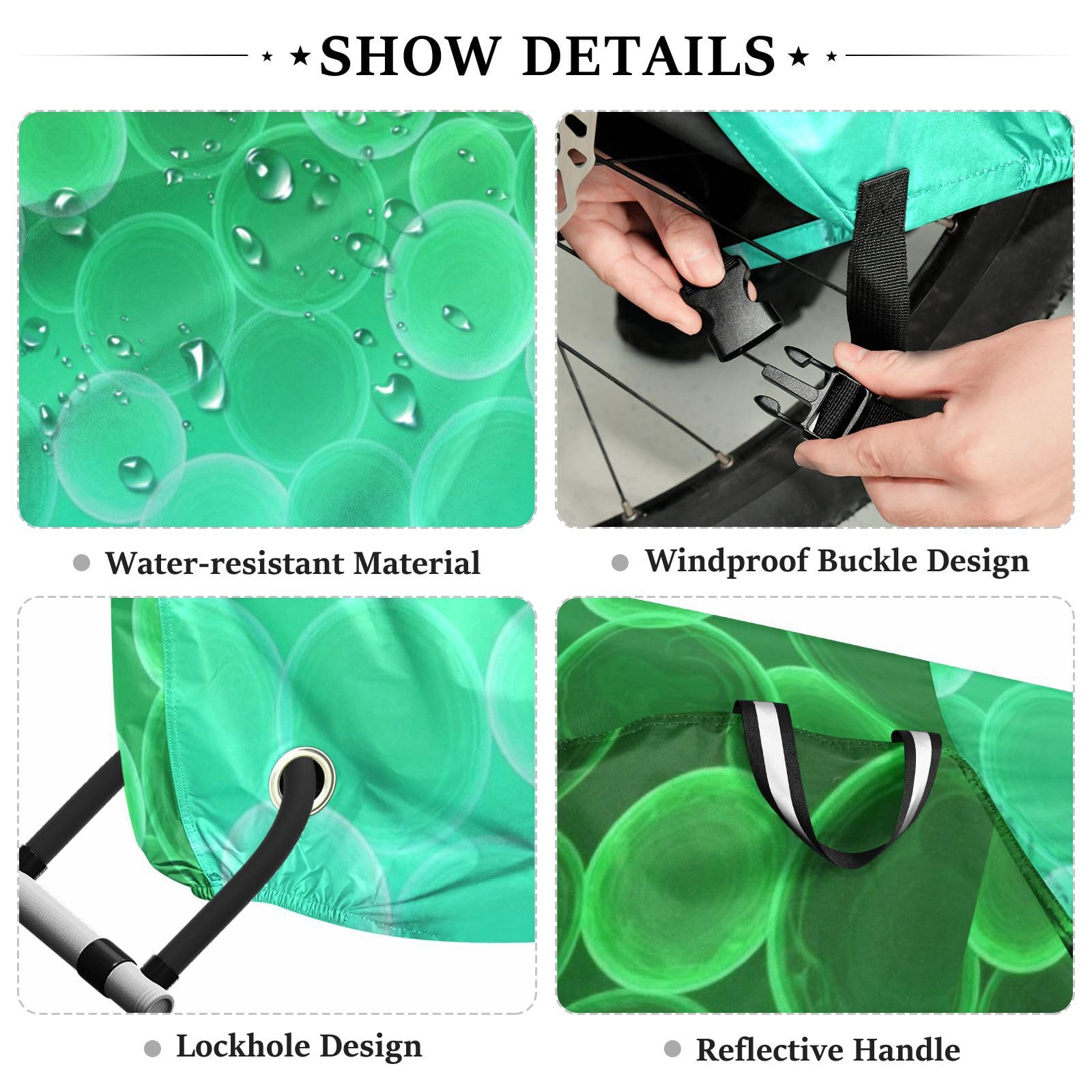 Housse de vélo en polyester imperméable, isolation thermique