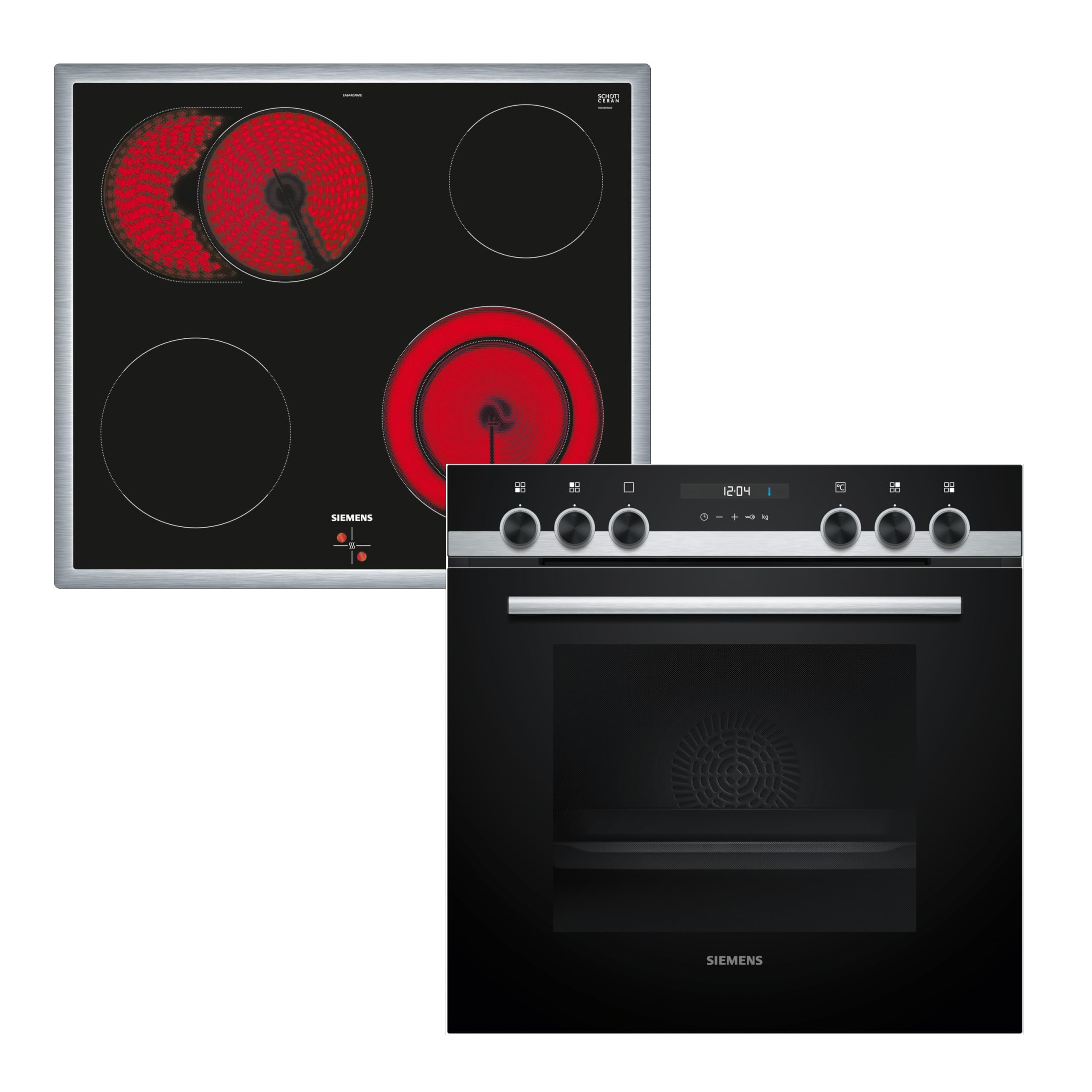 Siemens iQ500 Einbauherd Set mit Elektrokochfeld 60 x 60 cm EQ521KA11