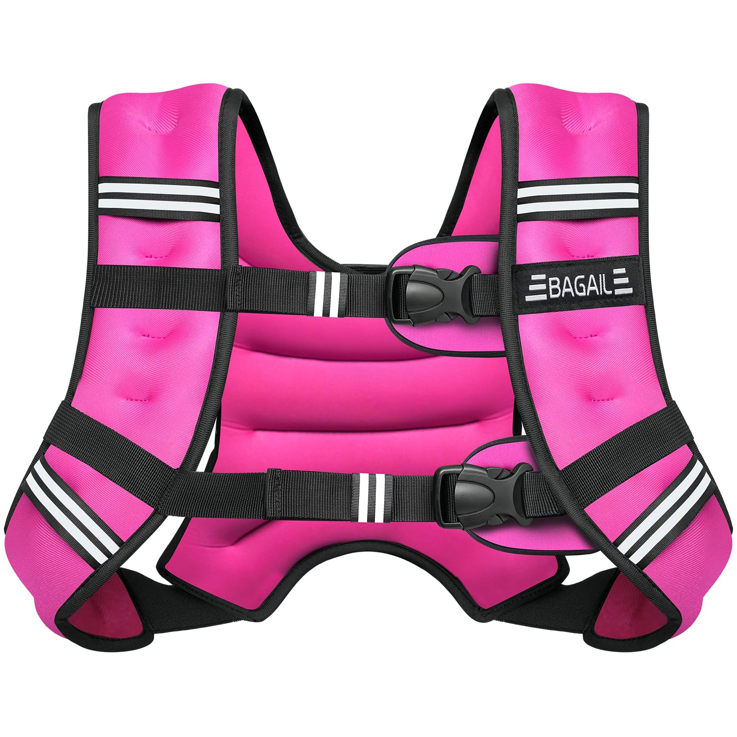 BAGAIL Weighted Vest for Strength Training, Bust Size Adjustable, Convenient Pocket, Iron Sand Weighted Vests, Ideal for Gym Workouts, Yoga Training and Aerobic Exercises, 13.6kg/30lb, Pink