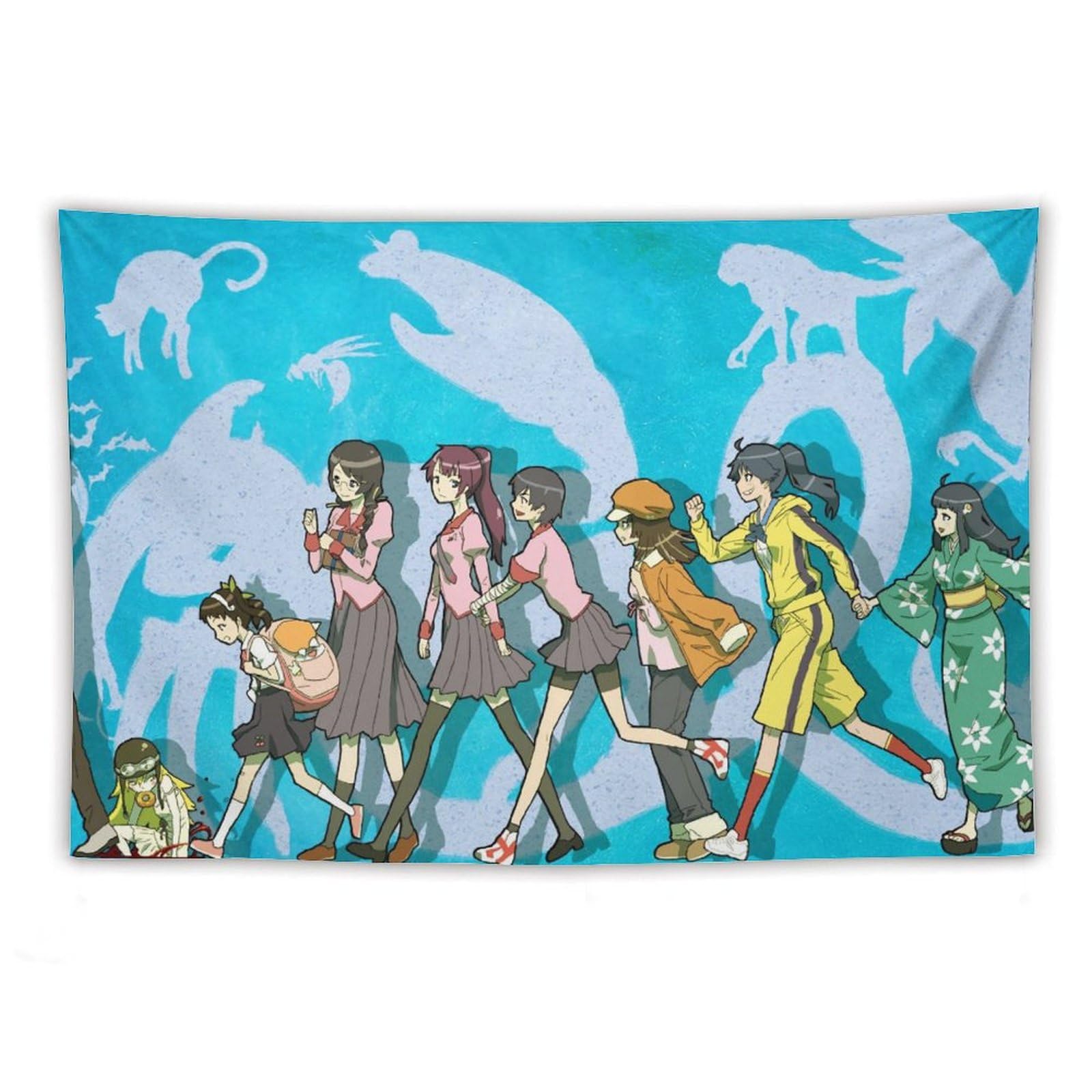 Amazon.co.jp: タペストリー おしゃれ 物語 シリーズ 化物語