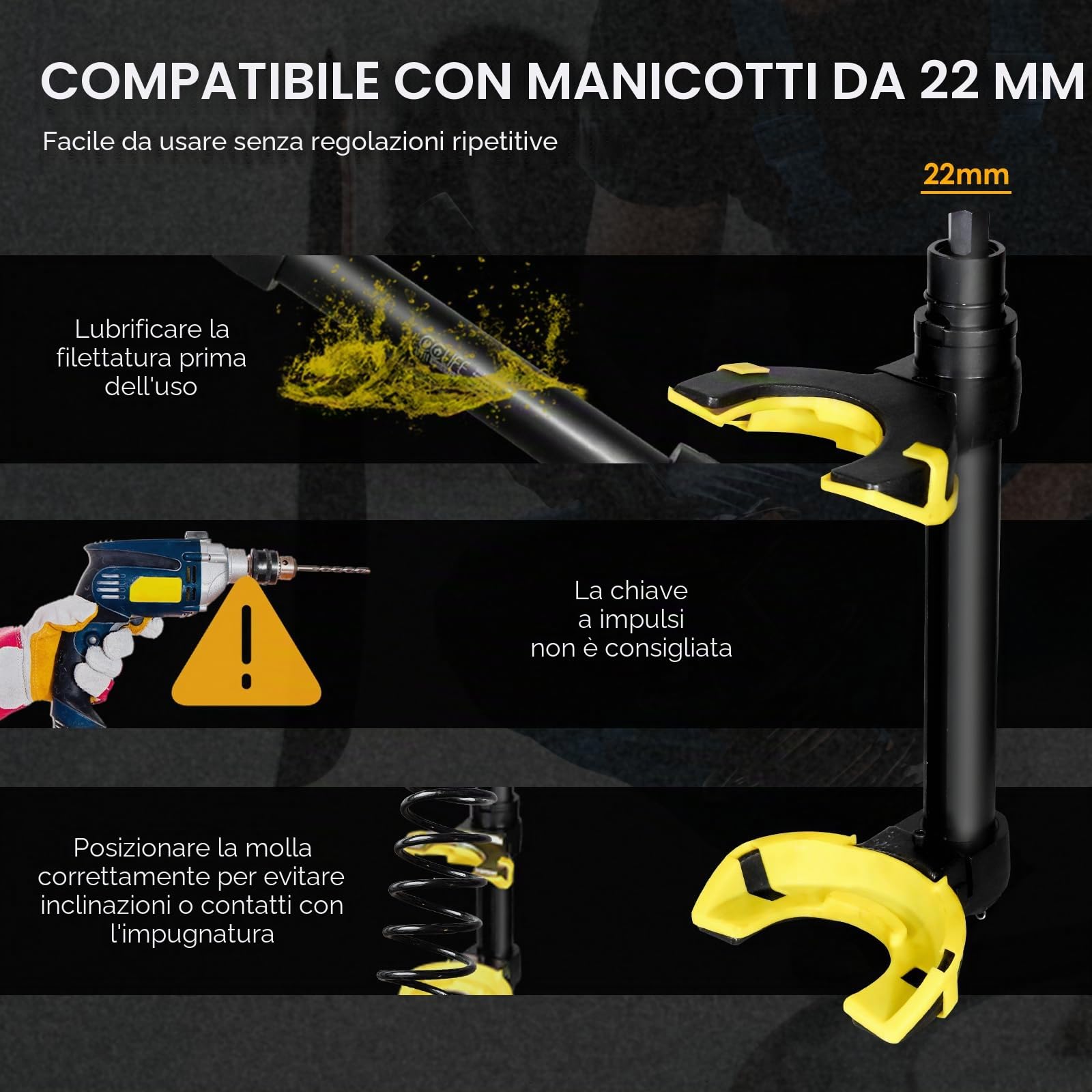 CCLIFE Smonta Molle McPherson Auto Attrezzo per Ammortizzatori 300MM capacità Max 1050KG