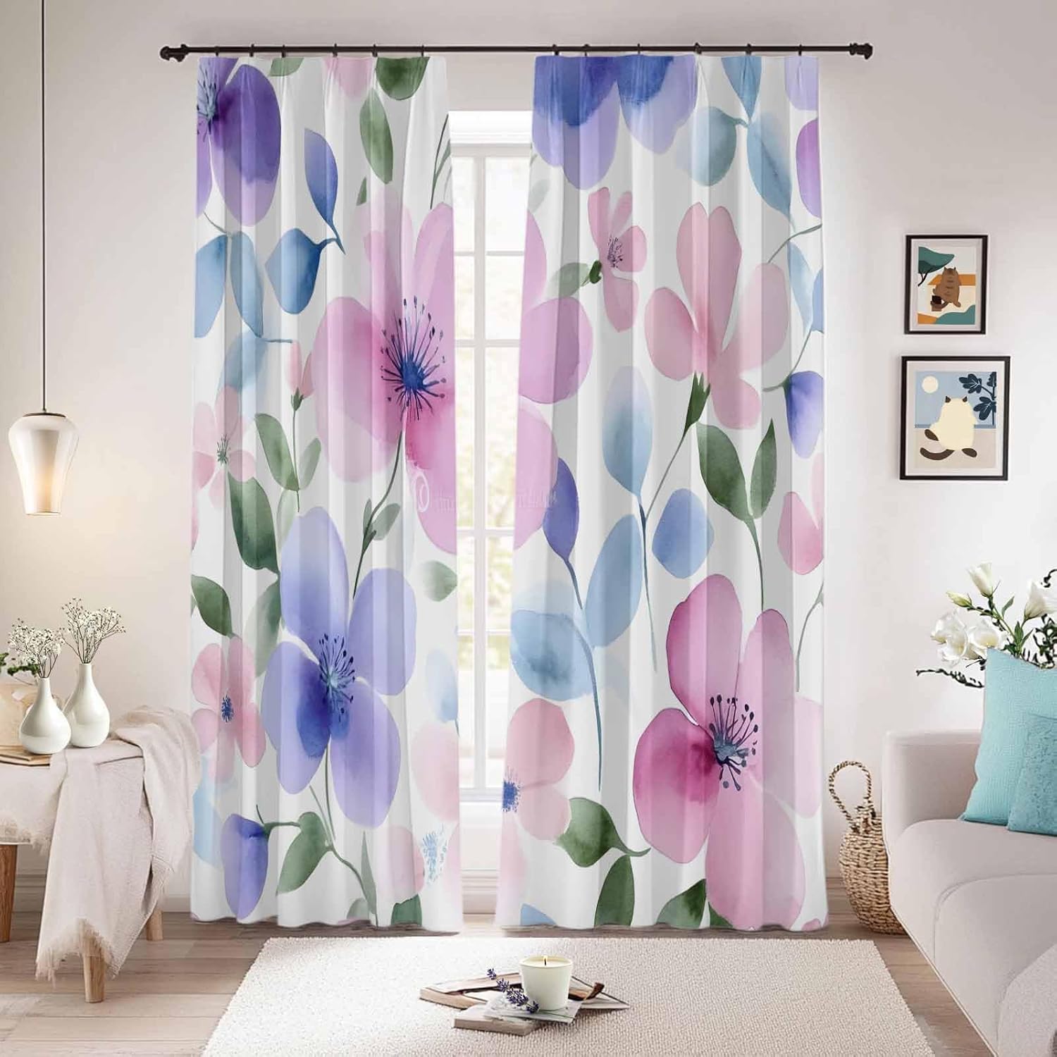 ディズニー アリス 遮光 遮熱 カーテン レース 4枚セット SB-638-D/SB