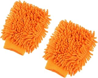 2 Pieces Car Wash Glove, Car Care Cleaning Glove, Chenille Car Wash Gloves, For Cars, Windows, Mirrors