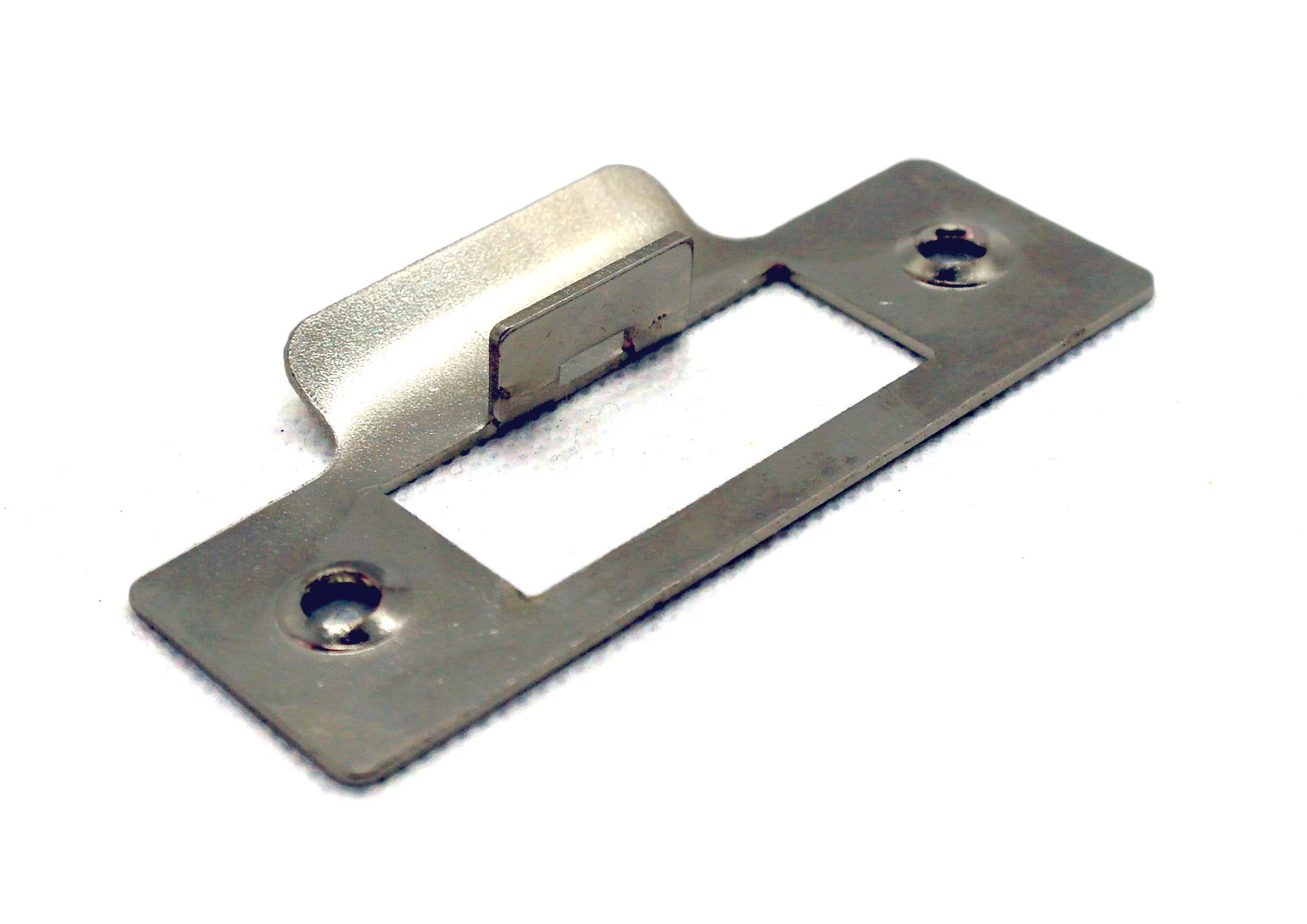 Strike Plate Chrome Single 75mm Length for Mortise Lock or Tubular Latch (Single Chrome Strike Plate), Single Chrome Strilke Plate - Image 3