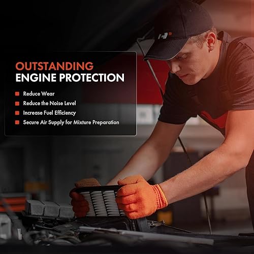 Miniatura 6 de A-Premium Filtro de aire de motor compatible con Audi A3 2008-2013, Q3, TT (Quattro) y Volkswagen Jetta 2005-2018, Passat, Beetle, CC, Golf, GTI y