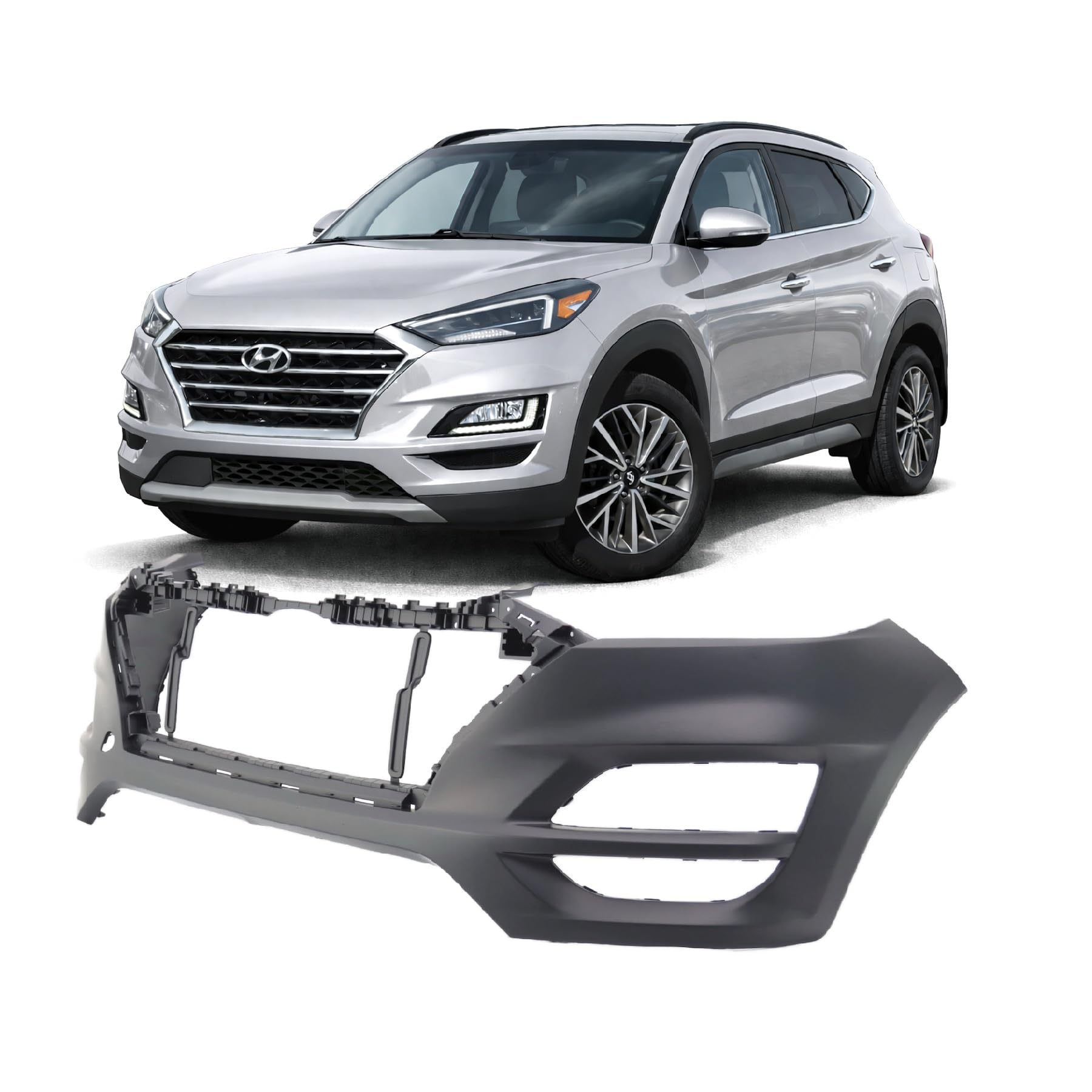 FitParts Compatible with Hyundai Tucson 2019–2020 Front Bumper Cover