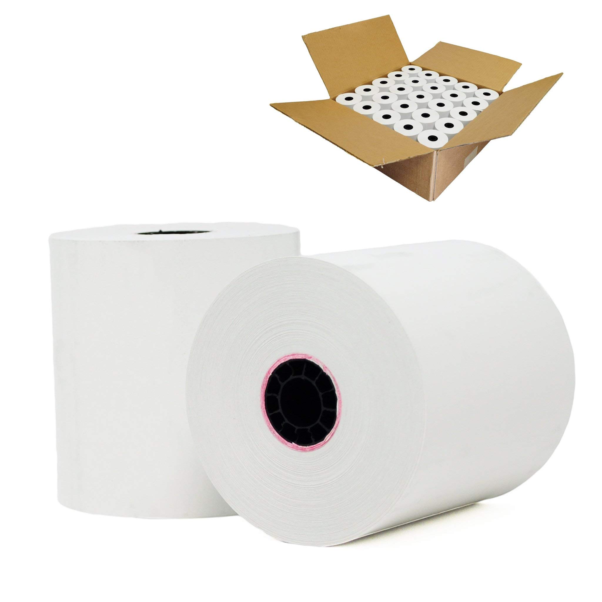 Thermopapier 80/80m/12, 50 Stück, 80mm, 80m lang, Bonrollen für Thermodrucker