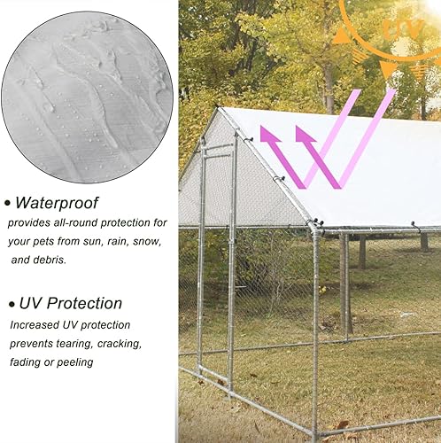 Miniatura 3 de Cubierta de toldo para gallinero de solo 11.38 x 6.33 pies para una habitación