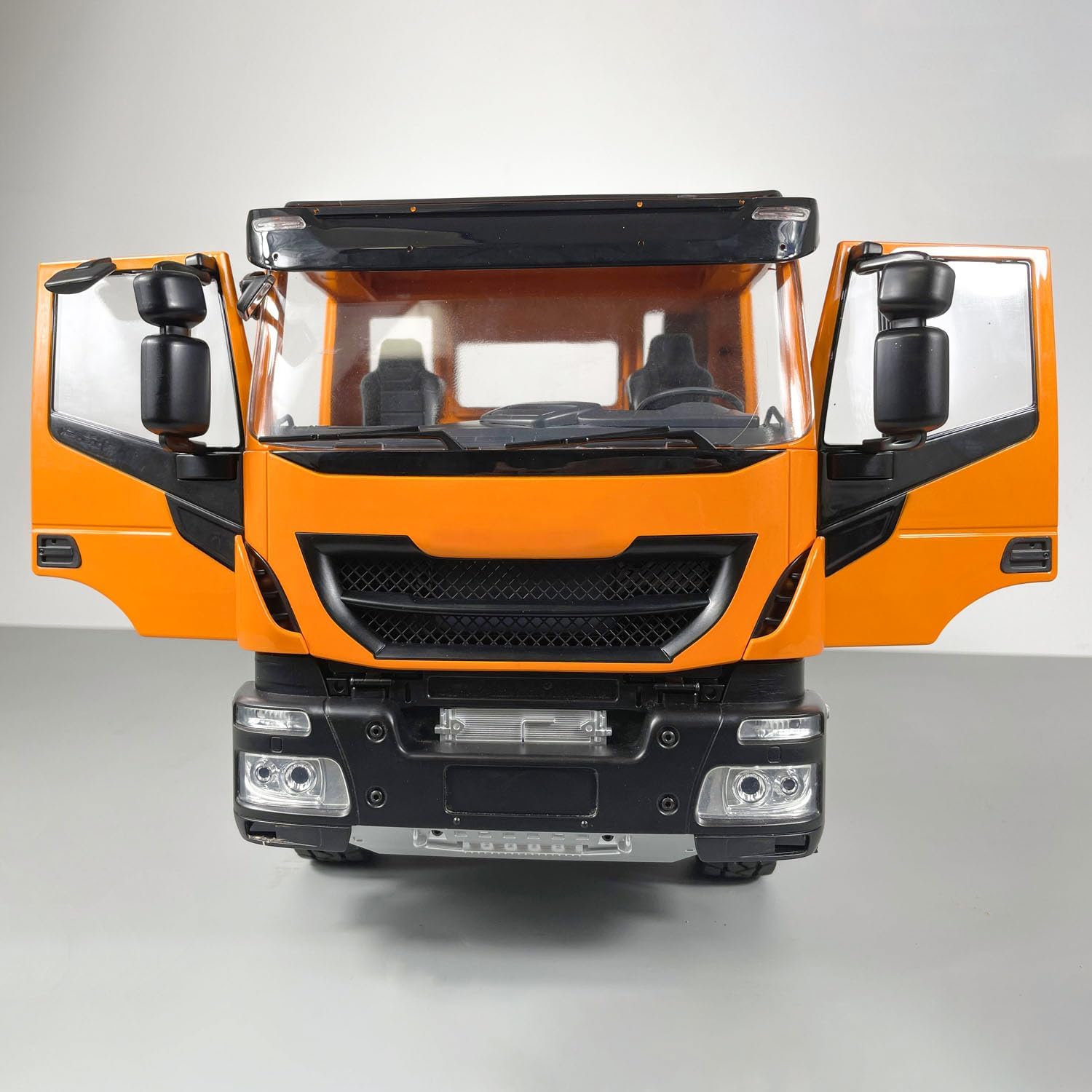 1/14 RC Hydraulic Dump Truck 4x2 Metal 2-Speed RC Tipper Car Model Motor ESE Servo I6S Radio Controller Orange