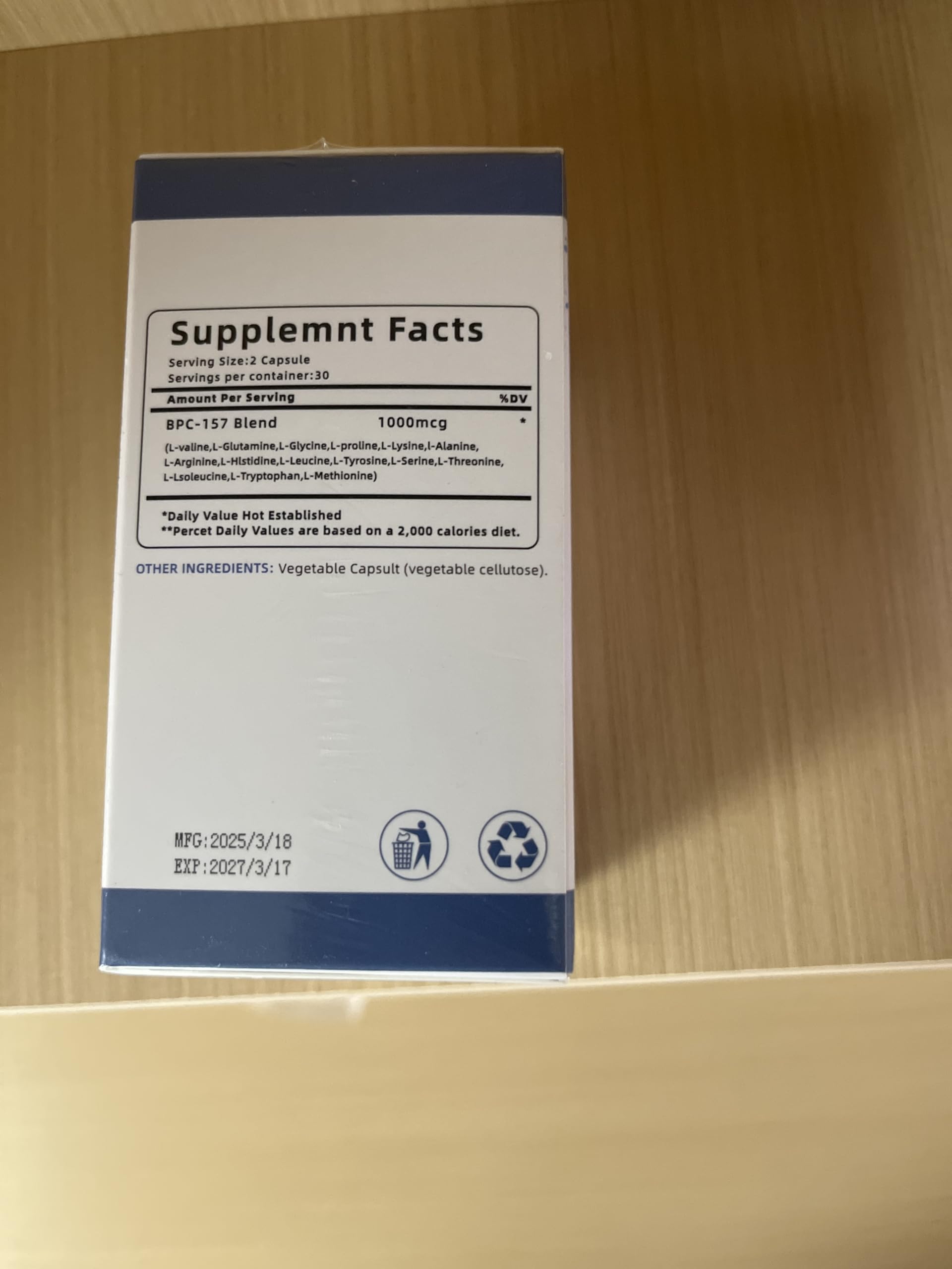 2025 New Bpc-157 Peptide Capsules, Bpc-157 for Muscle and Workout Recovery,  60-Capsule Bottle (1) : Amazon.ca: Health & Personal Care