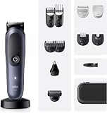 Braun All-in-One Series 7 Grooming Kit, 13in1, ProBlade & AutoSense, 120 Min, SkinGuard & Beard Fading, AquaGrip for Under Water Use, AIO7565, Blue - 6