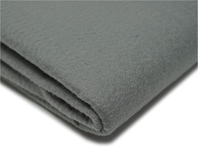 Acrylic Craft Felt Fabric, 150cm Width, 30 Colour Options, Arts & Crafts Free Delivery (200 x 150cm / 79" x 60" (Pre-Cut), Grey)