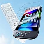 Pozlle Nintendo Switch için 3'ü 1 arada kırılmaz cam, 2 adet HD 9H sertlikte koruyucu folyo + koruyucu folyo montaj yardımı, kolay kurulum, kabarcıksız, dokunmaya karşı hassas, çizilmeye karşı