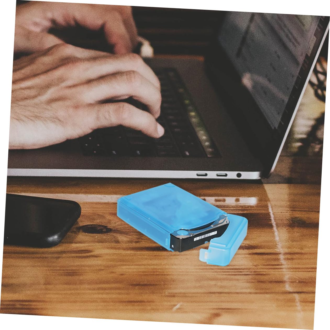 Operitacx 5pezzi Custodia Per Disco Rigido Plastica Resistente Organizer Per Accessori Digitali Etichetta Di Marcatura Scatola Portaoggetti Protettiva