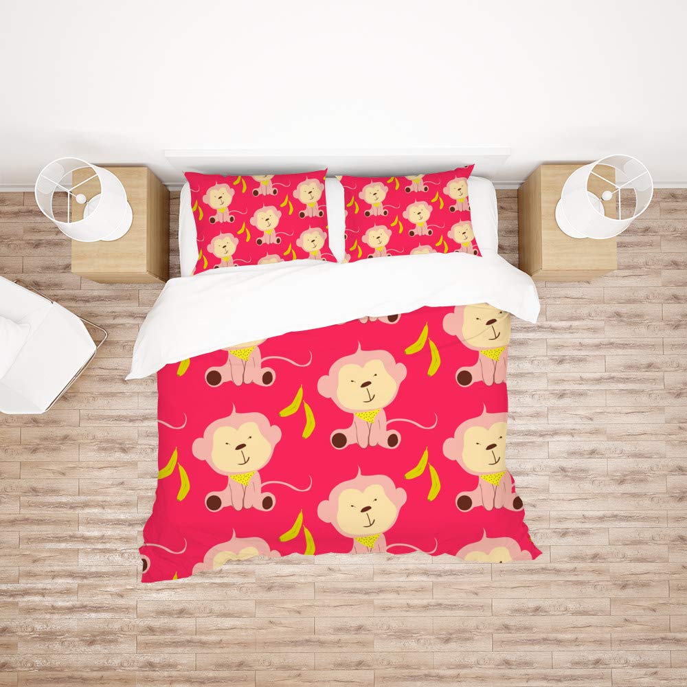 Parure de lit King Size anti-plis en polyester thermorégulateur pour toutes les saisons